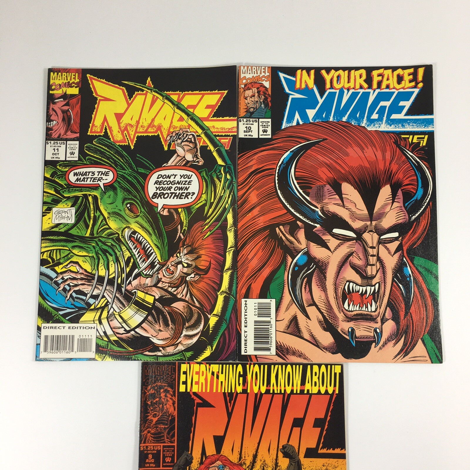Ravage 2099 #1-#4 & #6-#11 (10 Comics) 1991 Marvel 25.7cm X 17cm
