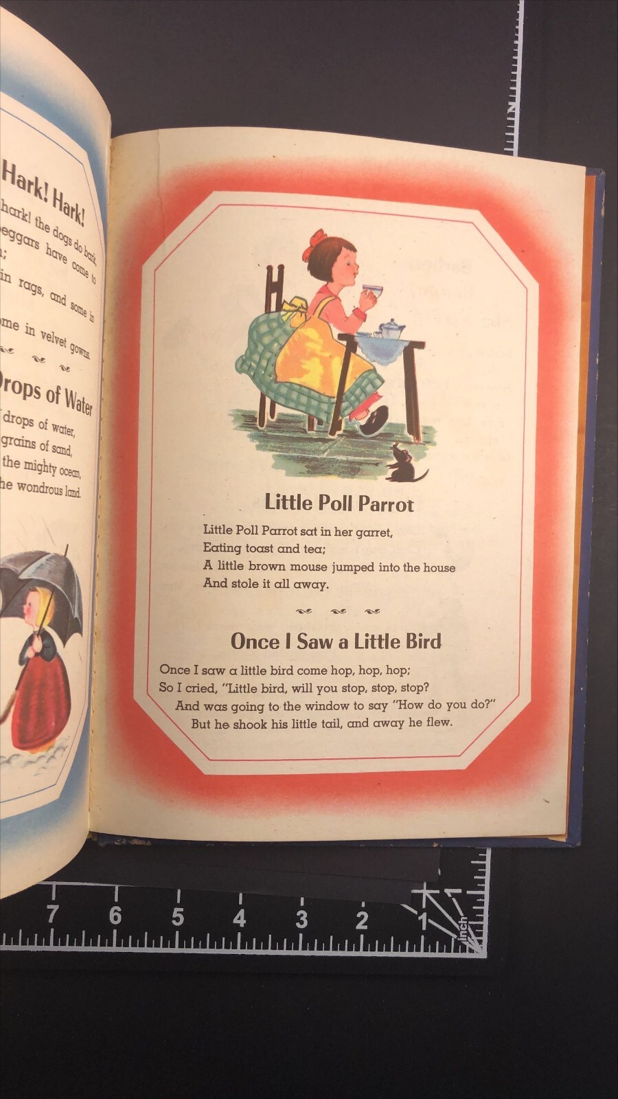 1944 Vintage Mother Nursery Rhymes Book Samuel Lowe Co. Kenosha WI