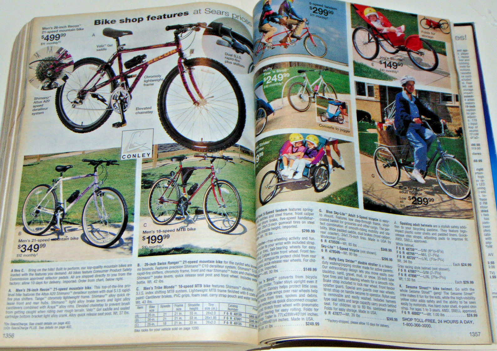 VINTAGE 1993 SEARS SPRING & SUMMER CATALOG! 1500 PAGES! CLOTHES/BIKES/TOOLS/++++