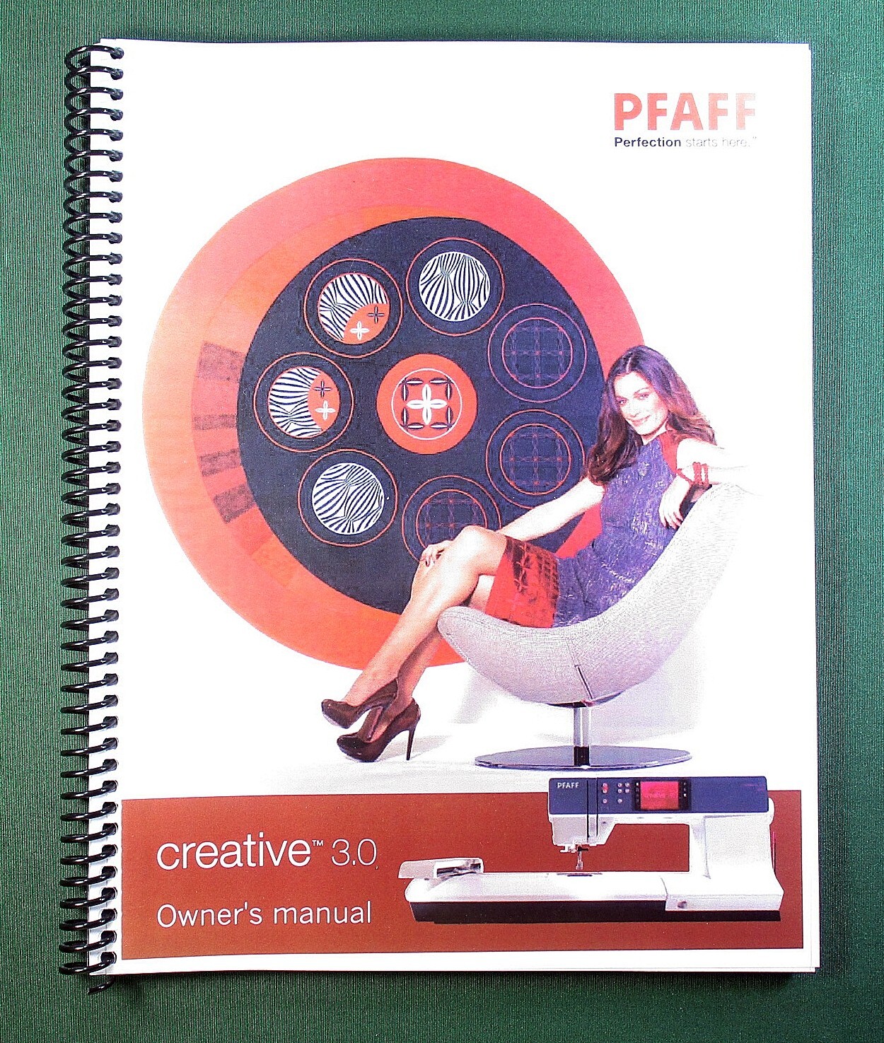 Pfaff Creative 3.0 Instruction Manual: Full Color 112 Pages & Protective Covers