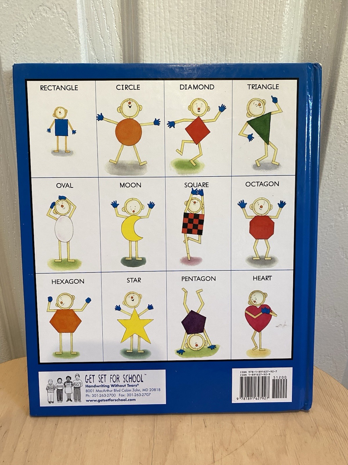 Mat Man Shapes by Jan Z. Olsen (2007, Hardcover) LIBRARY STAMP