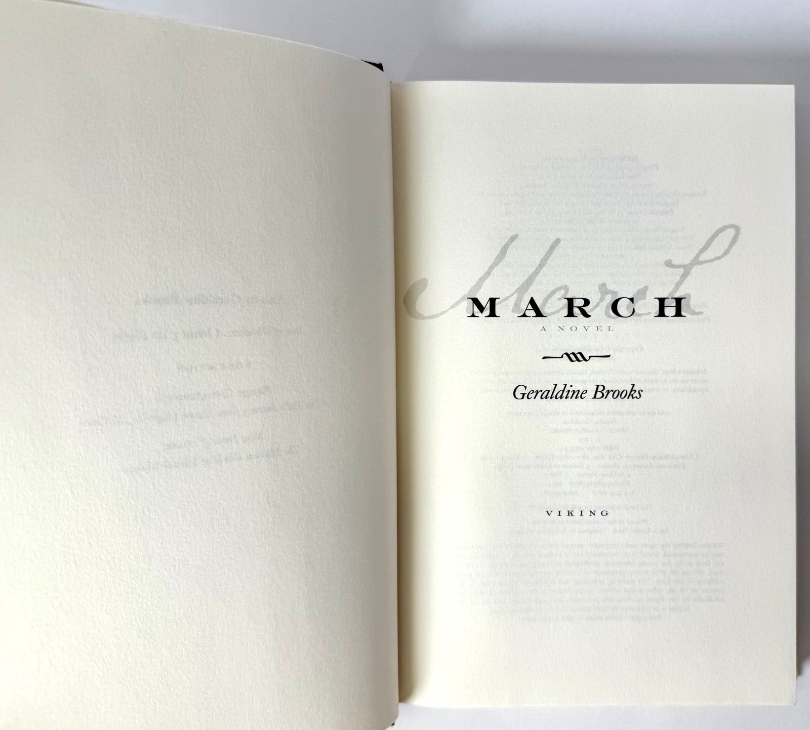 March (Pulitzer) Geraldine Brooks 2005 HCDJ 1st edition 1st printing w Mylar, VG