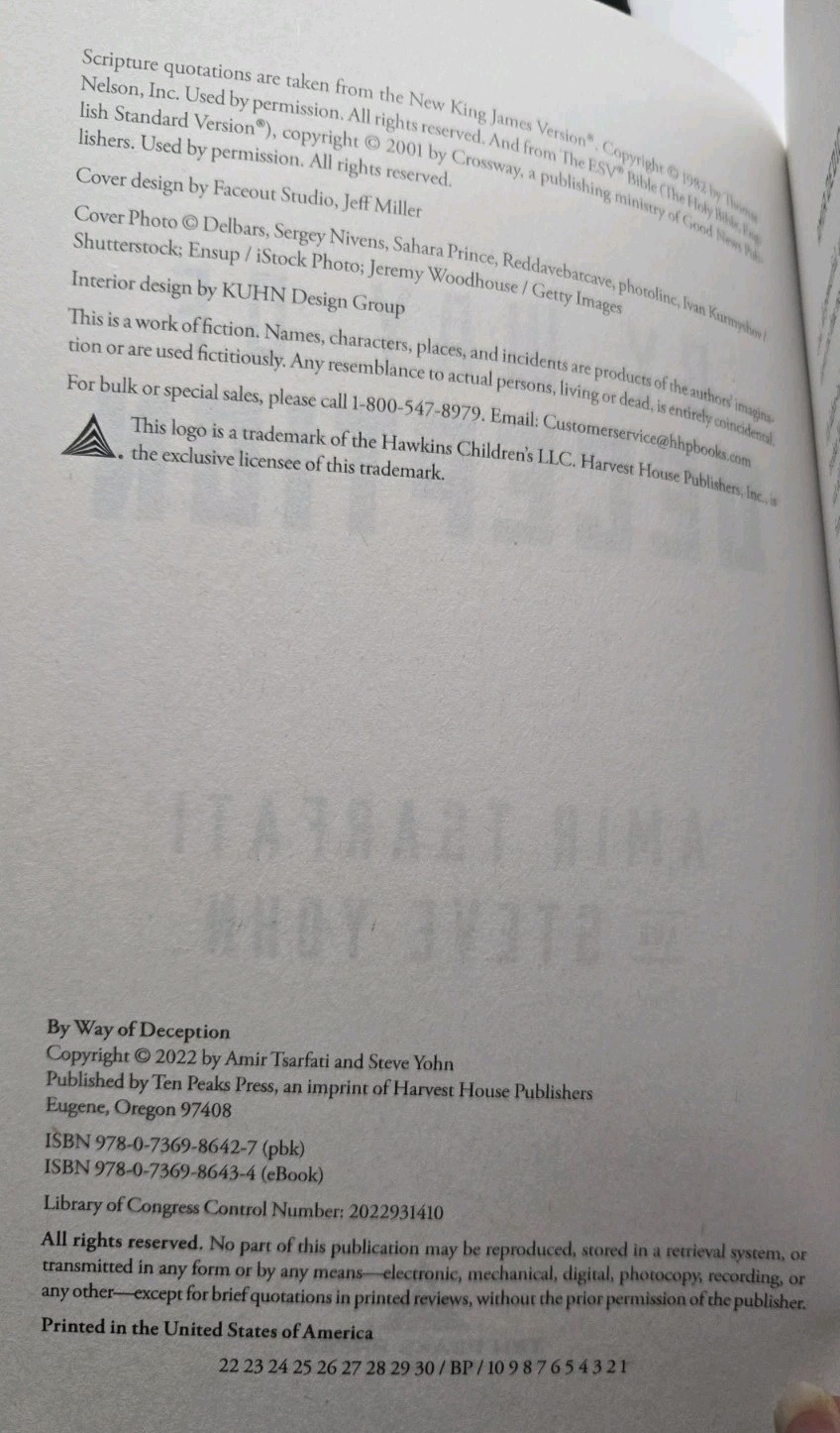 A Nir Tavor Mossad Thriller Amir Tsarfati By Way Of Deception Out Of Far North