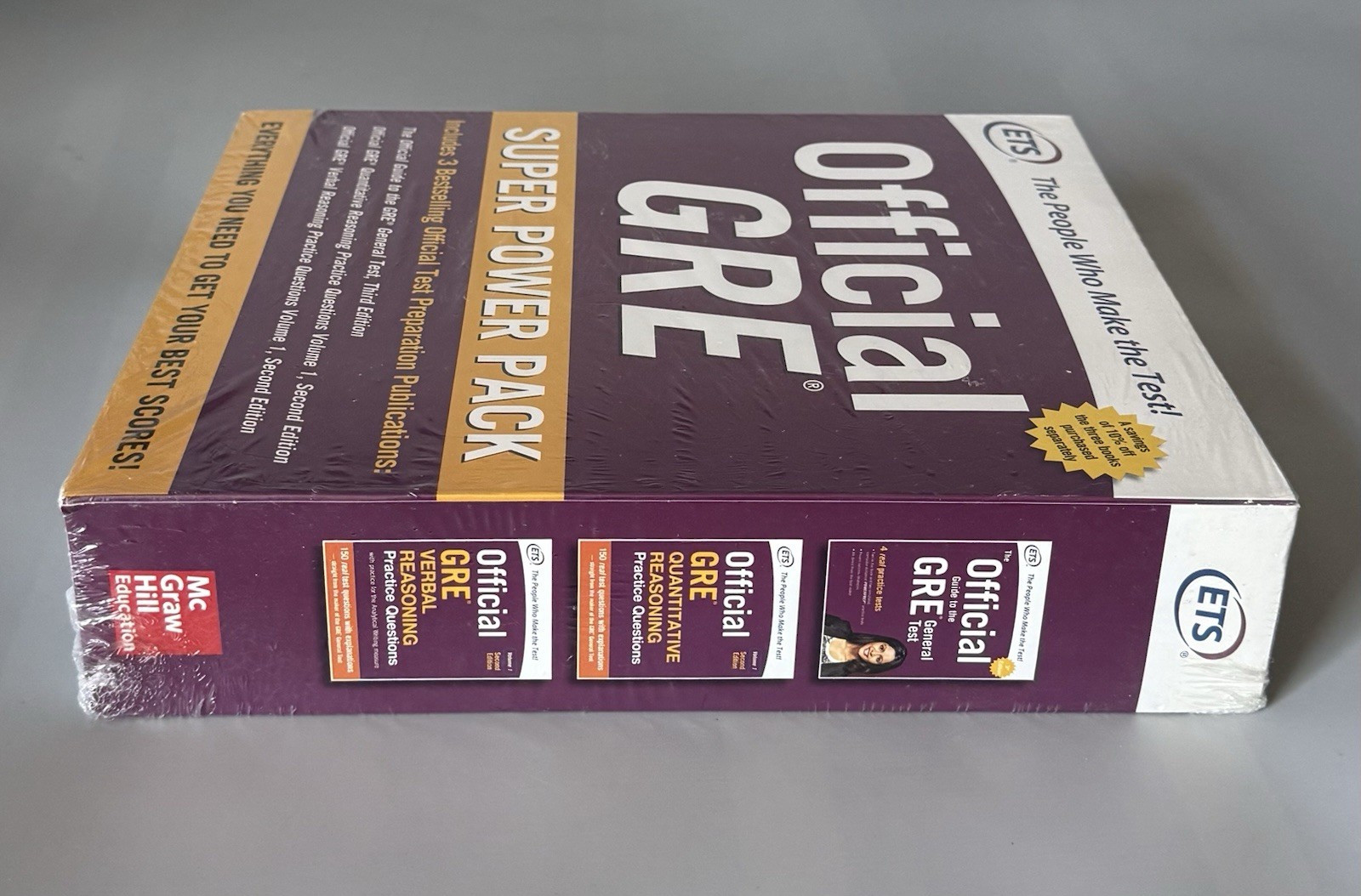 Official GRE Super Power Pack 3-Book Set 2nd Edition — New Sealed — McGraw Hill