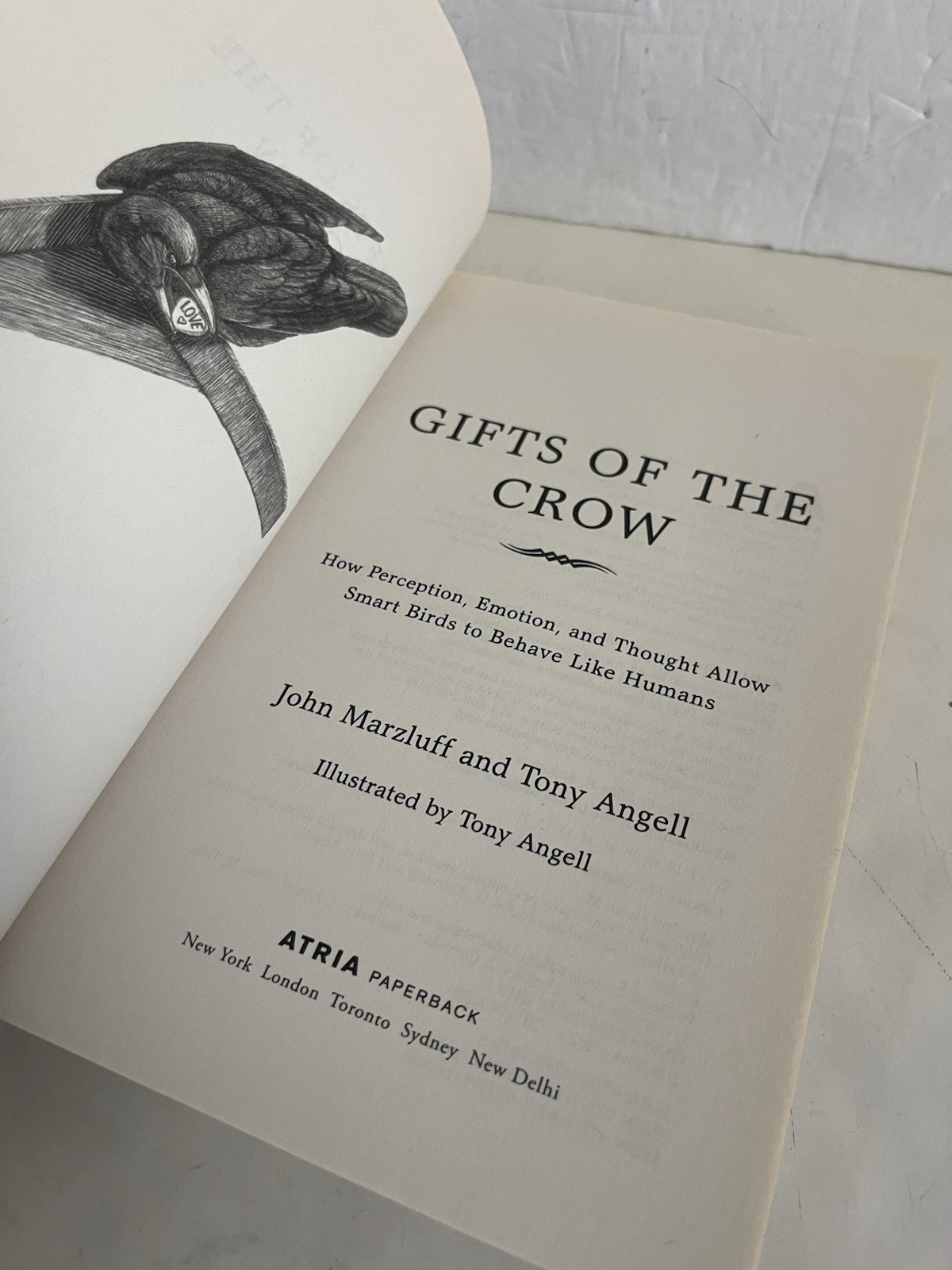 Gifts of the Crow: How Perception, Emotion First Atria Edition Paperback 2013