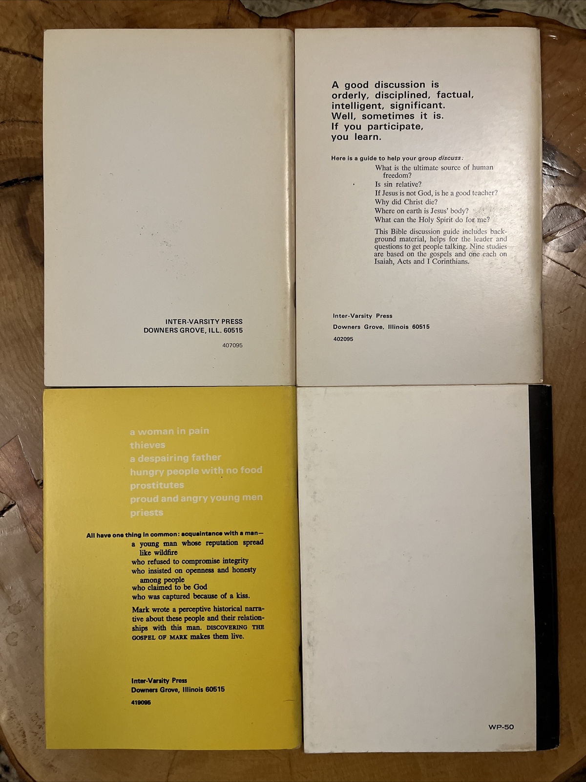 Intervarsity Press Lot 4 Vintage Religious Literature Pristine Condition