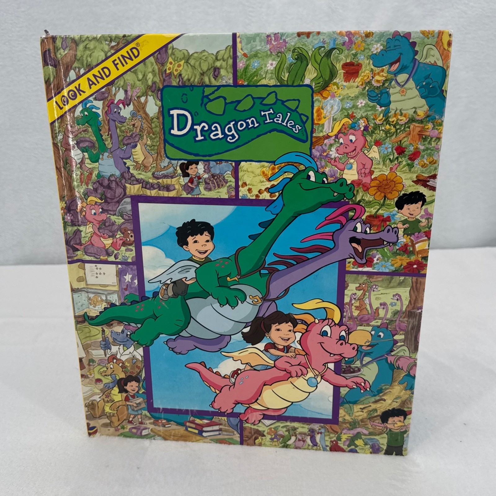 Dragon Tales Look and Find Book Vintage Y2K 2002 Hardcover Kids Picture Book