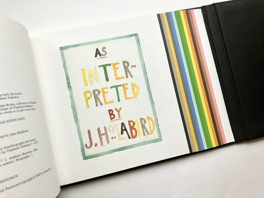 『VLADIMIR NABOKOV ALPHABET IN COLOR』