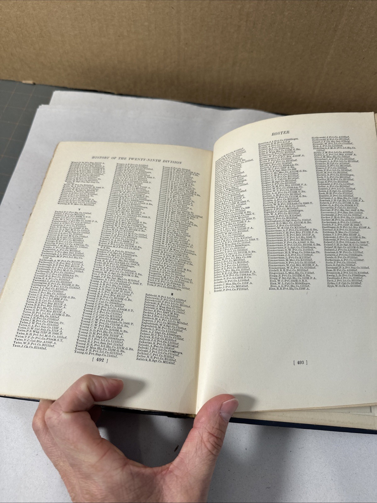 History Twenty Ninth Division by Cutchins SIGNED Provenance Gen. Jo Lane Stern