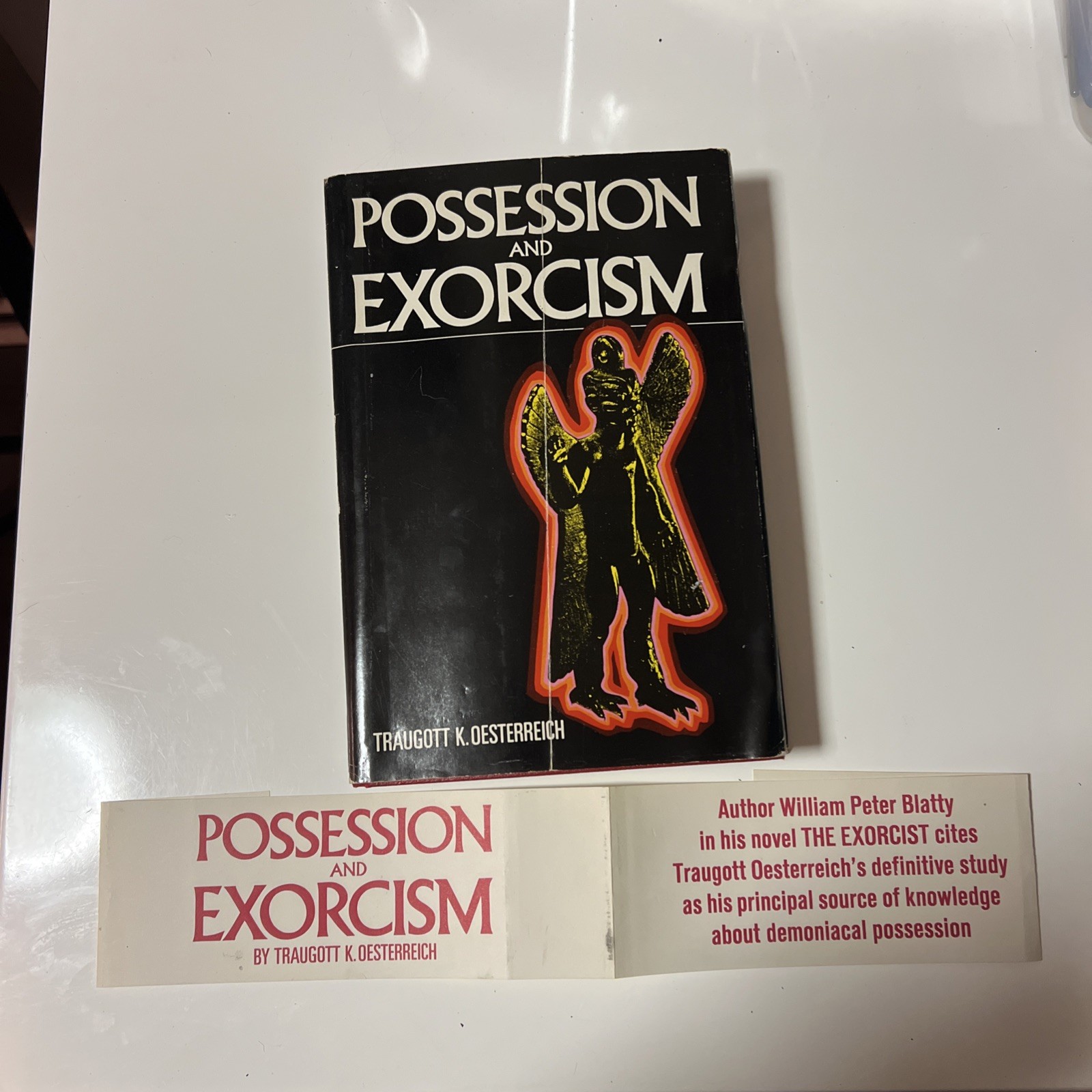 POSSESSION AND EXORCISM – Traugott K Oesterreich ( HC/DJ 1974) First Edition