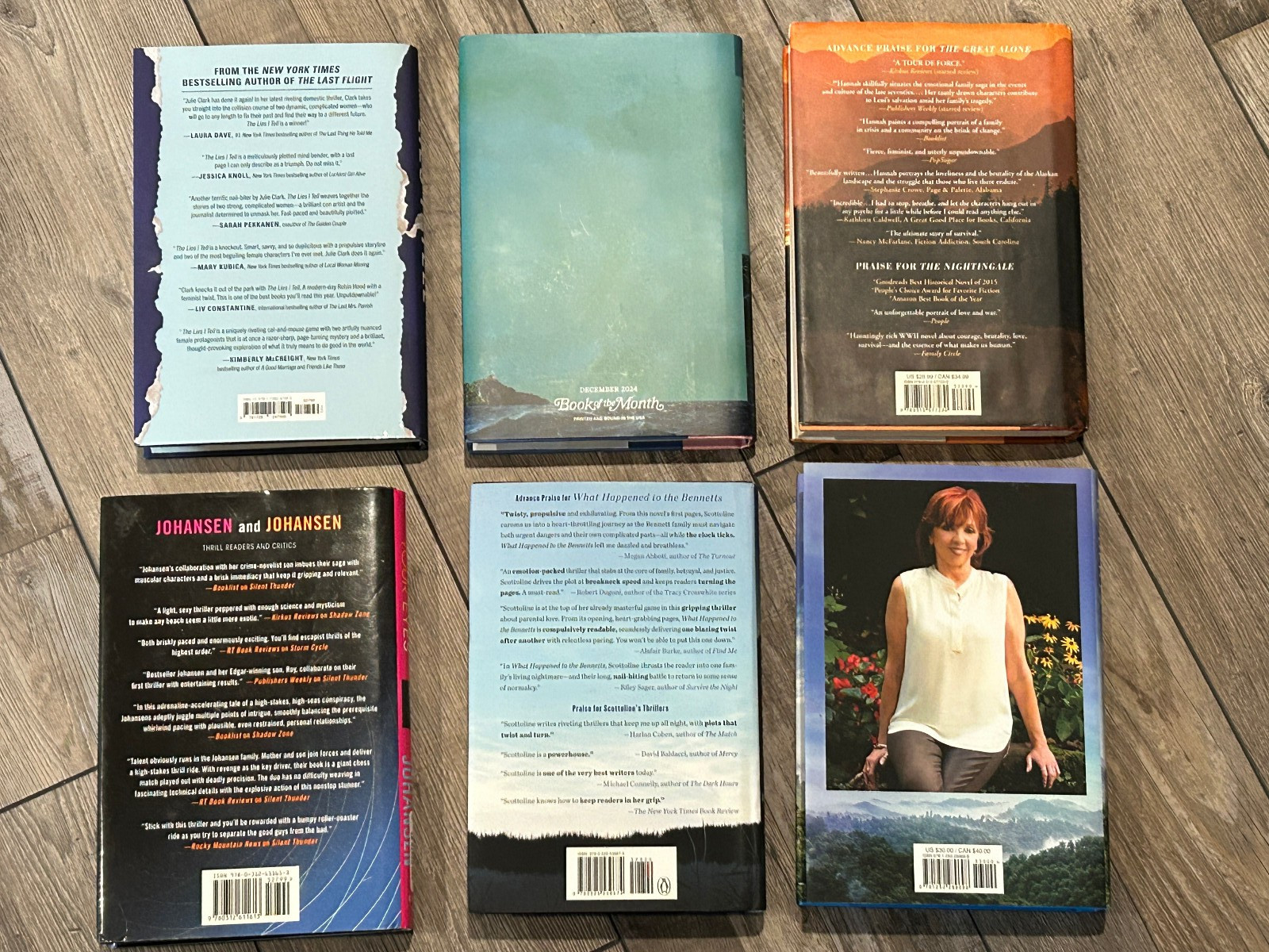 Hardback Mystery Thriller Book Lot of 6
