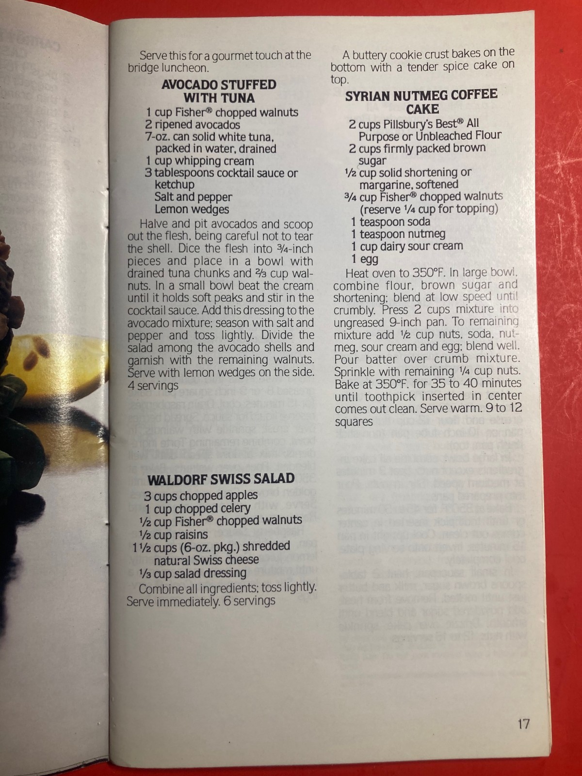 PILLSBURY GOING NUTS COOKING RECIPES COOKBOOK 96 PAGES 1991 CHRISTMAS