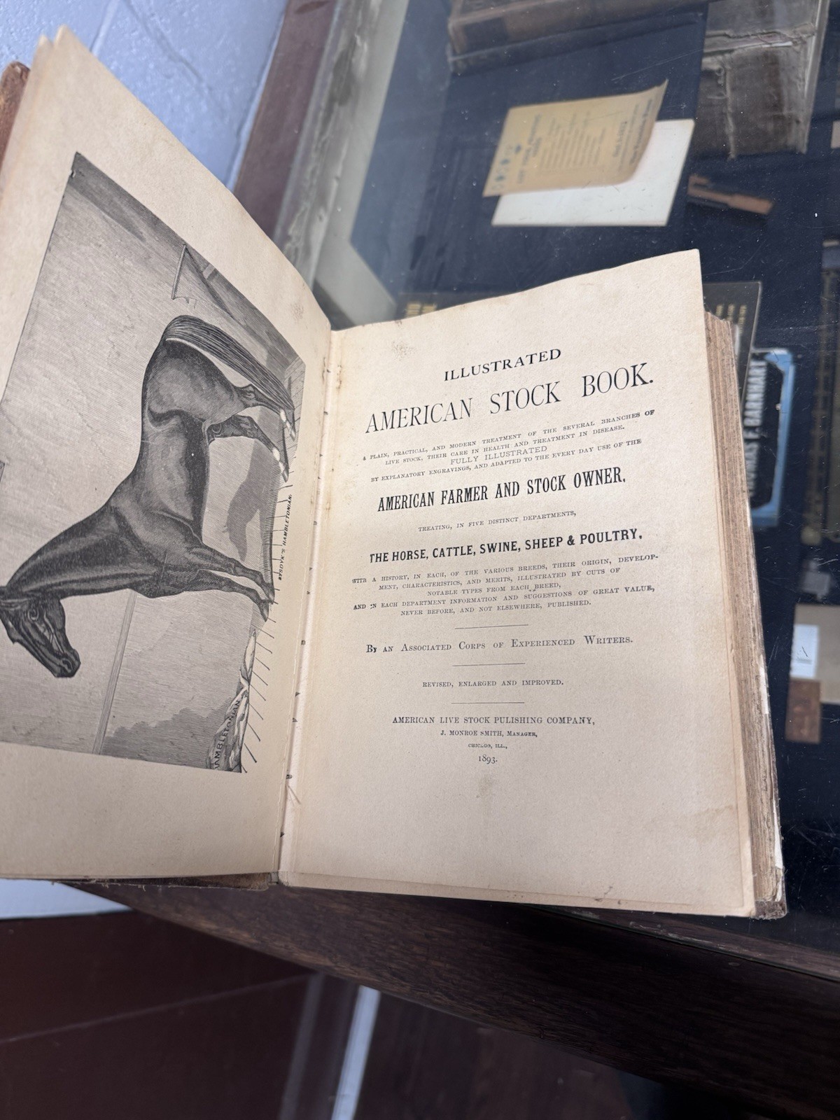 Illustrated American Stock Book American Farming & Livestock Hardcover 1893