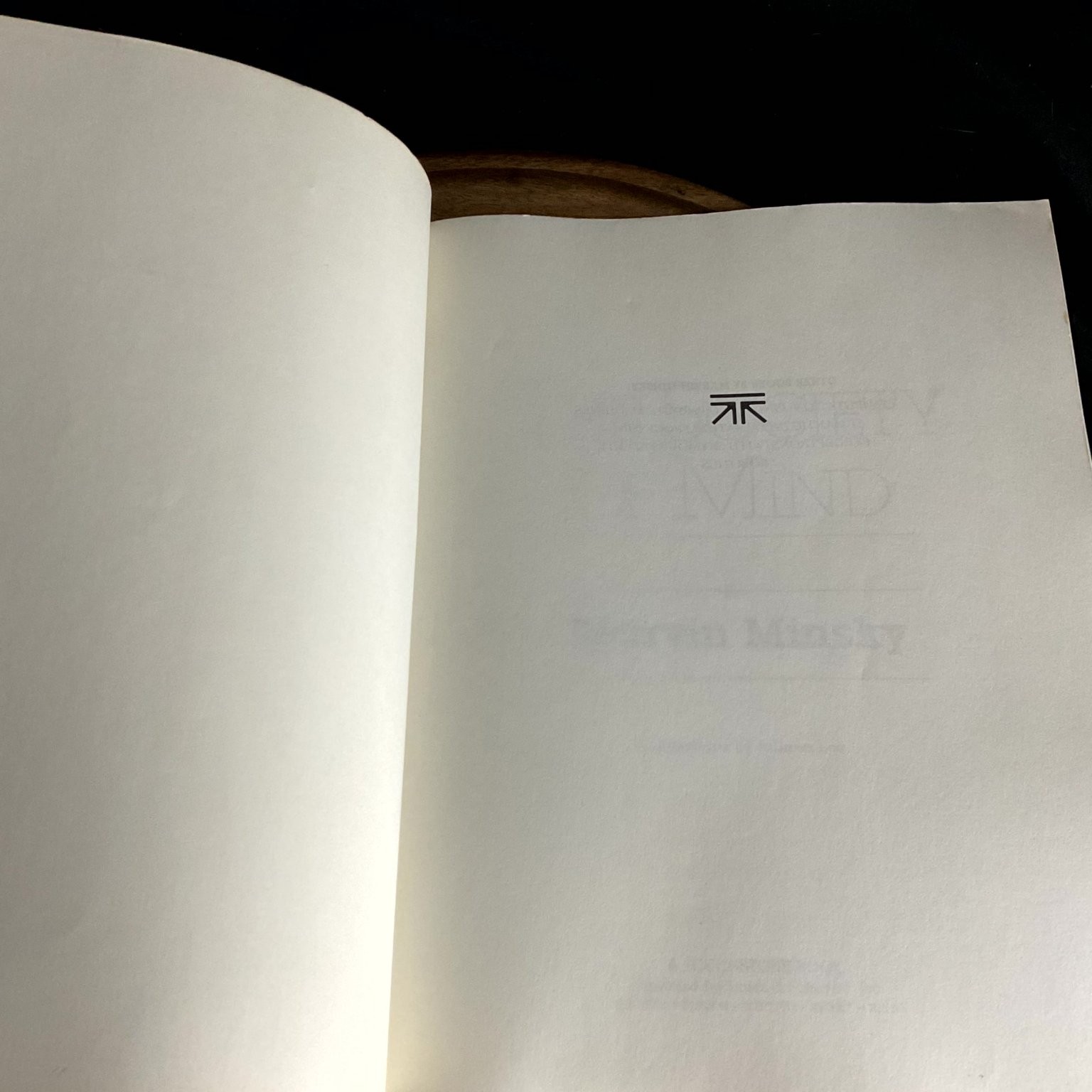 The Society of Mind Marvin Minsky First Touchstone 1988 AI Cognitive Science