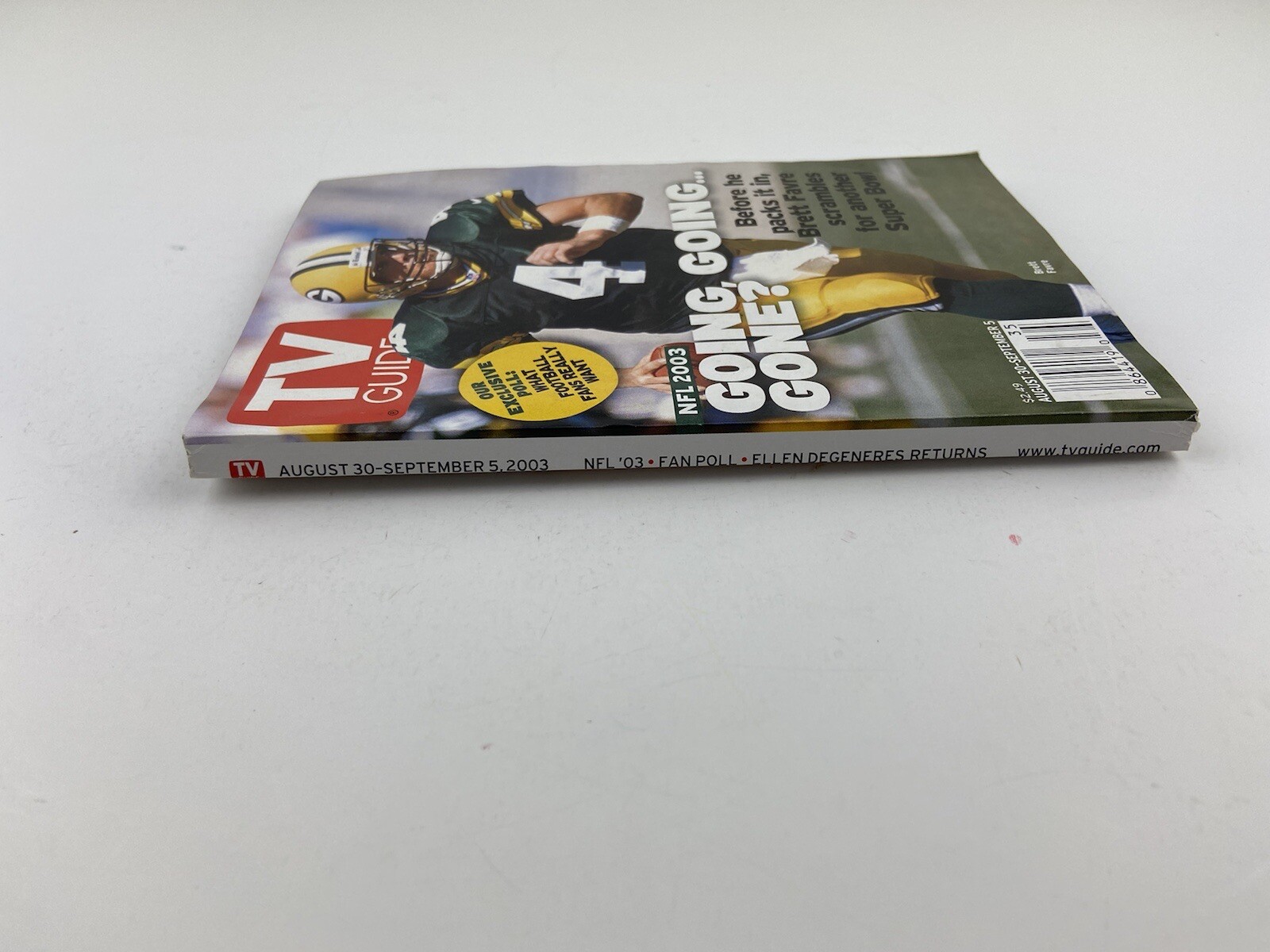 TV Guide August 30 – Sept 5, 2003 NFL 2003 Brett Favre – G