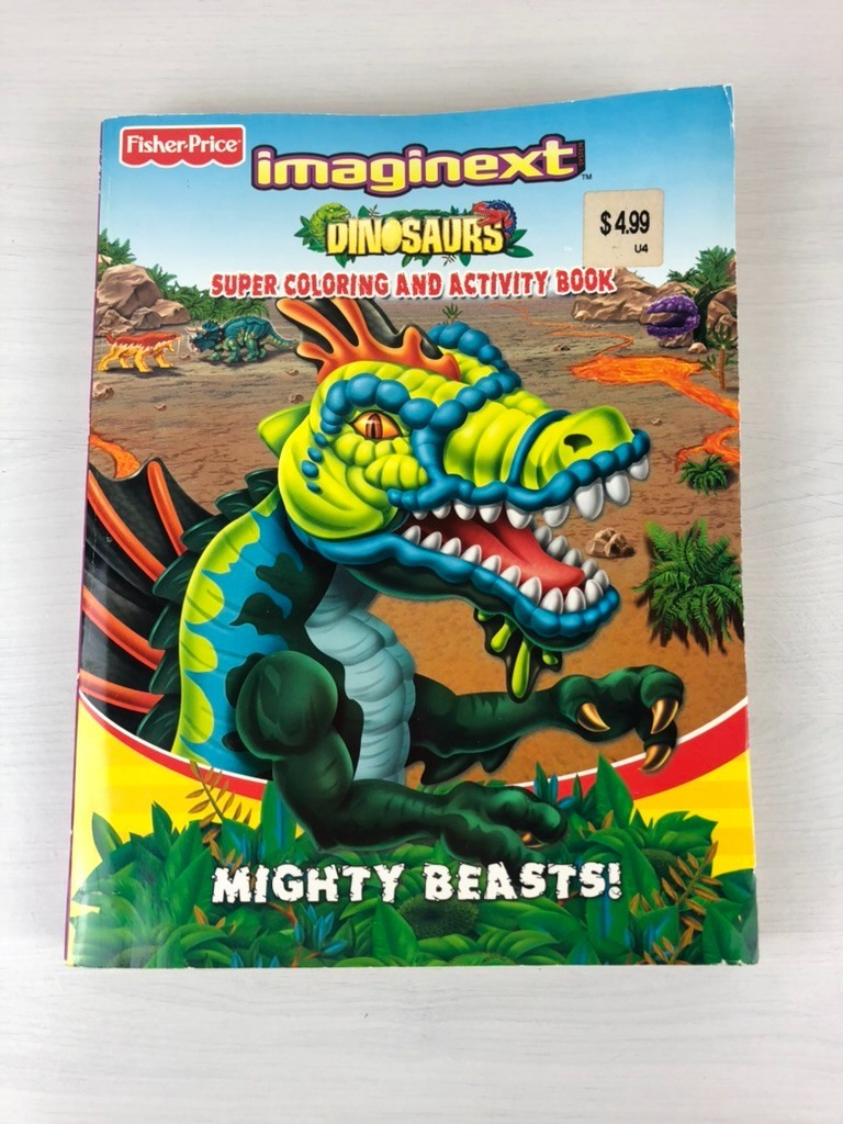 Fisher-Price Imaginext Dinosaurs Super Coloring And Activity Book – Unused