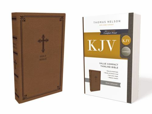 Holy Bible : King James Version, Brown, Leathersoft, Value Compact Thinline, …