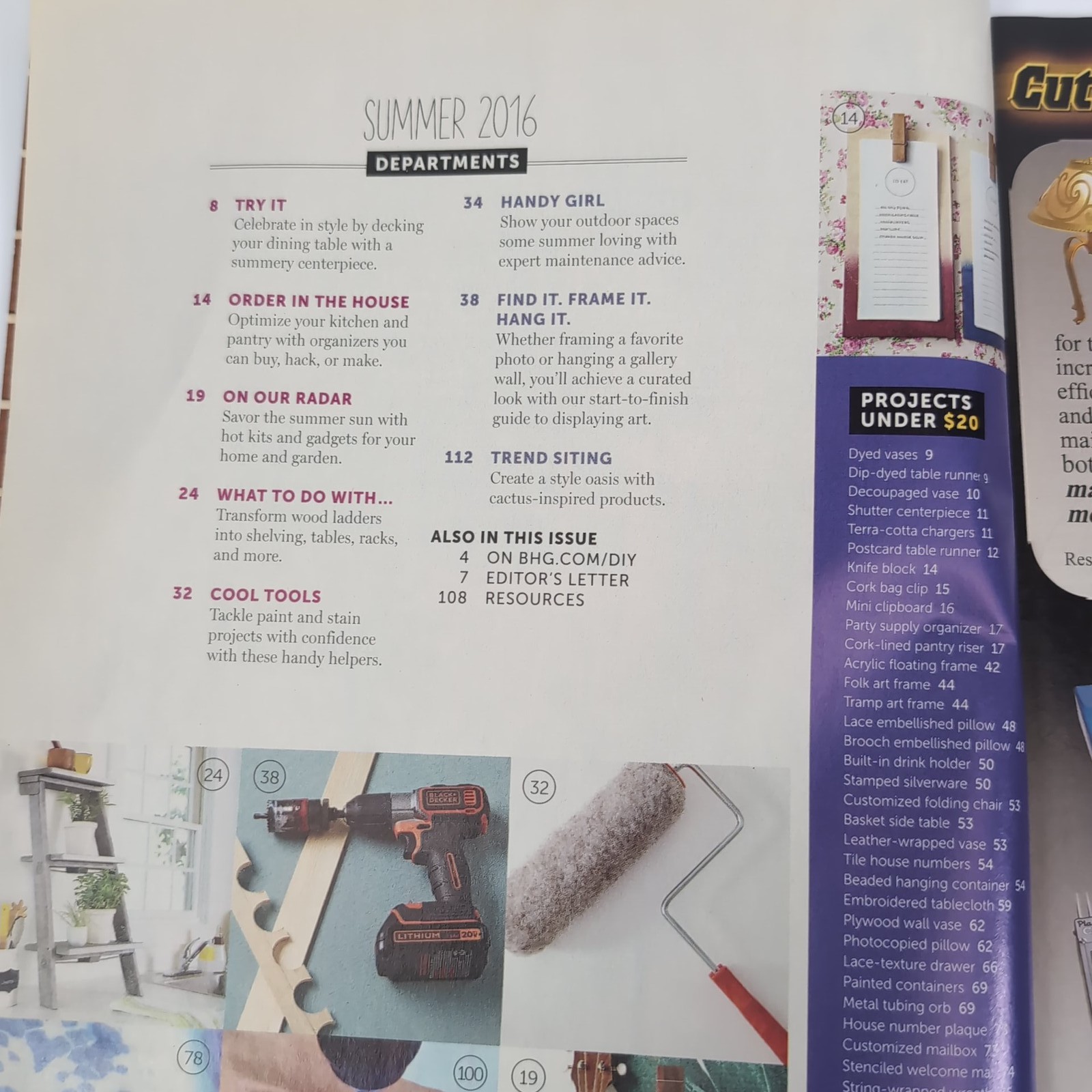Do It Yourself Magazine Summer 2016 BHG Specials 32 Outdoor Projects Home Decor