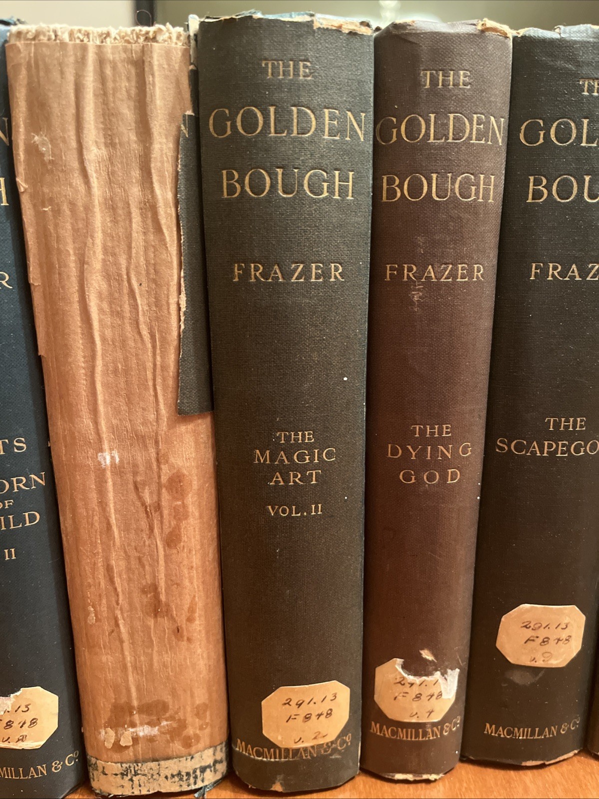 THE GOLDEN BOUGH Study In Magic Religion 12 Vols Frazer 3rd Ed 1911 Set
