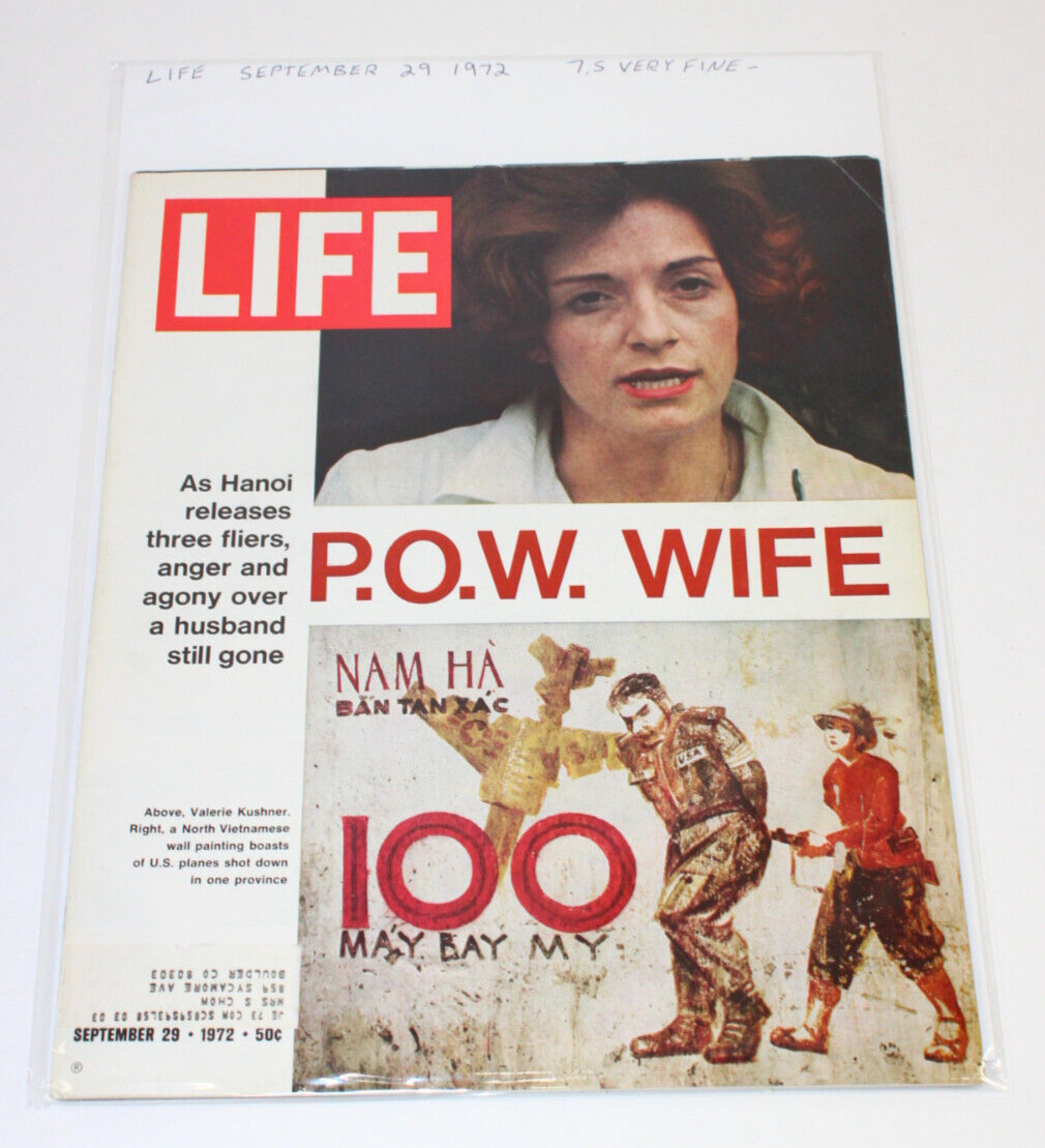 LIFE Magazine September 29 1972 POW Wife Wilkes Barre (7.5) Very Fine- (VF-)