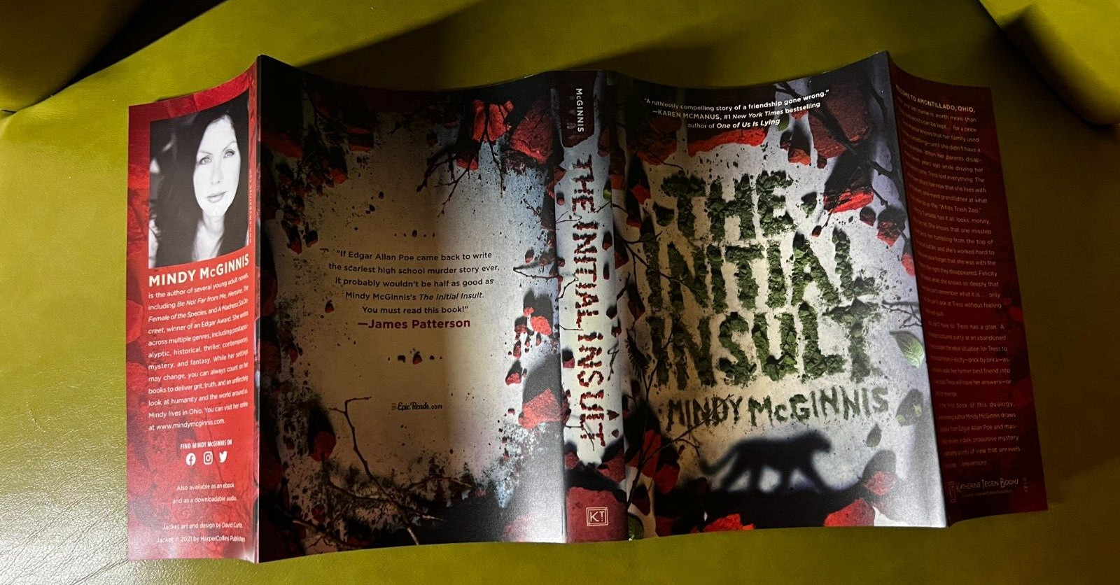 Bookish Box The Initial Insult with Reversible Dust Jacket & Signed by Author