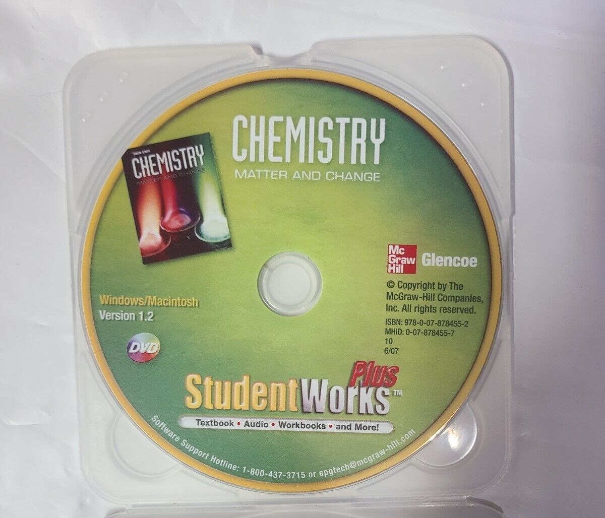 CHEMISTRY StudentWorks Plus on CD-ROM (Ver 1/2)McGraw Hill/Glencoe LN