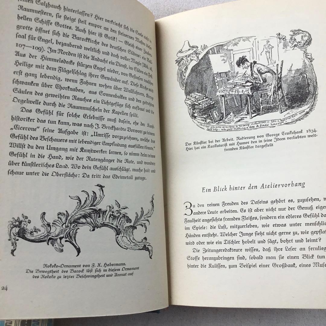 1938 German Art History Book 323 Illustrations Hardcover 341 Pages in German