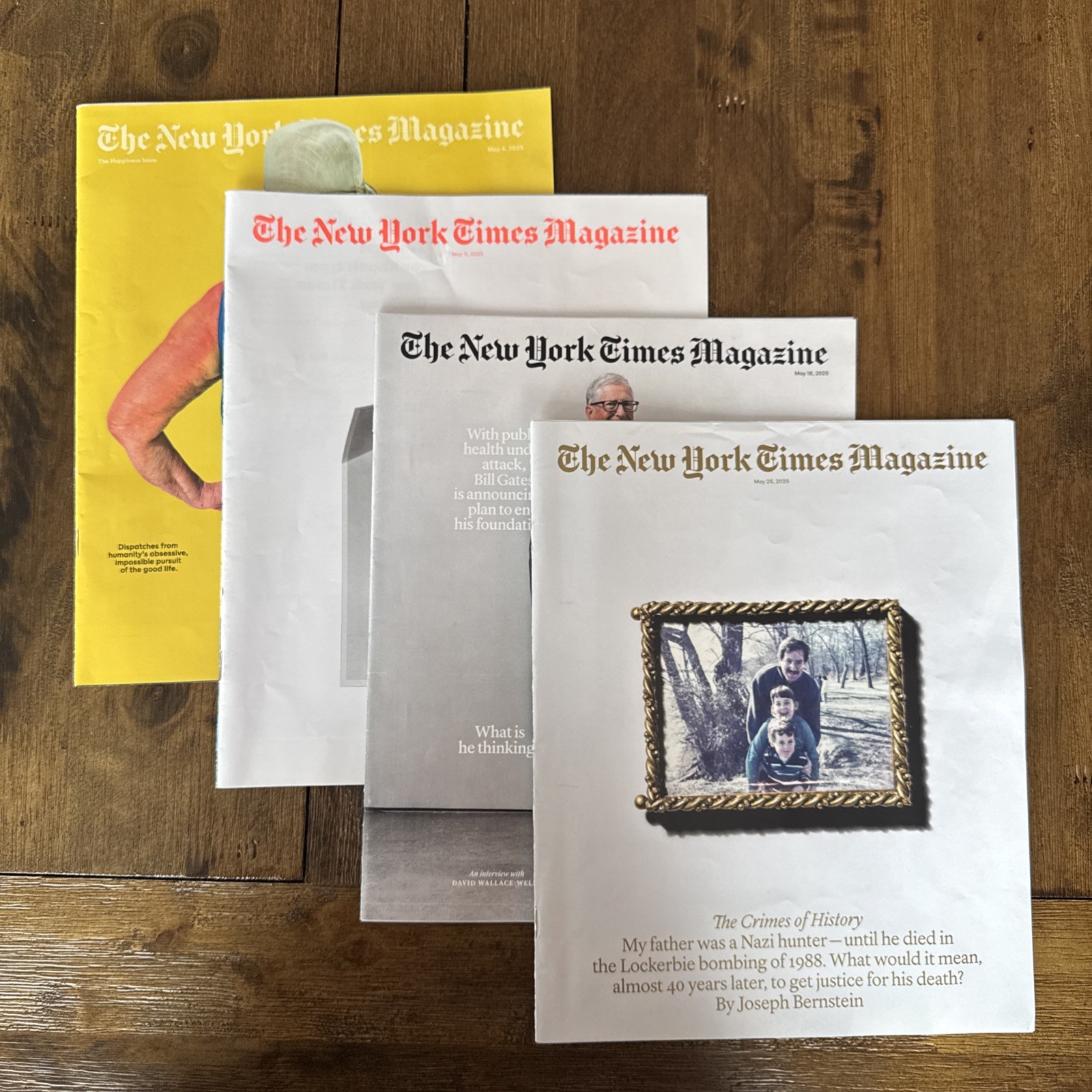 New York Times Magazine Full Set May 4, 11, 18, 25 2025