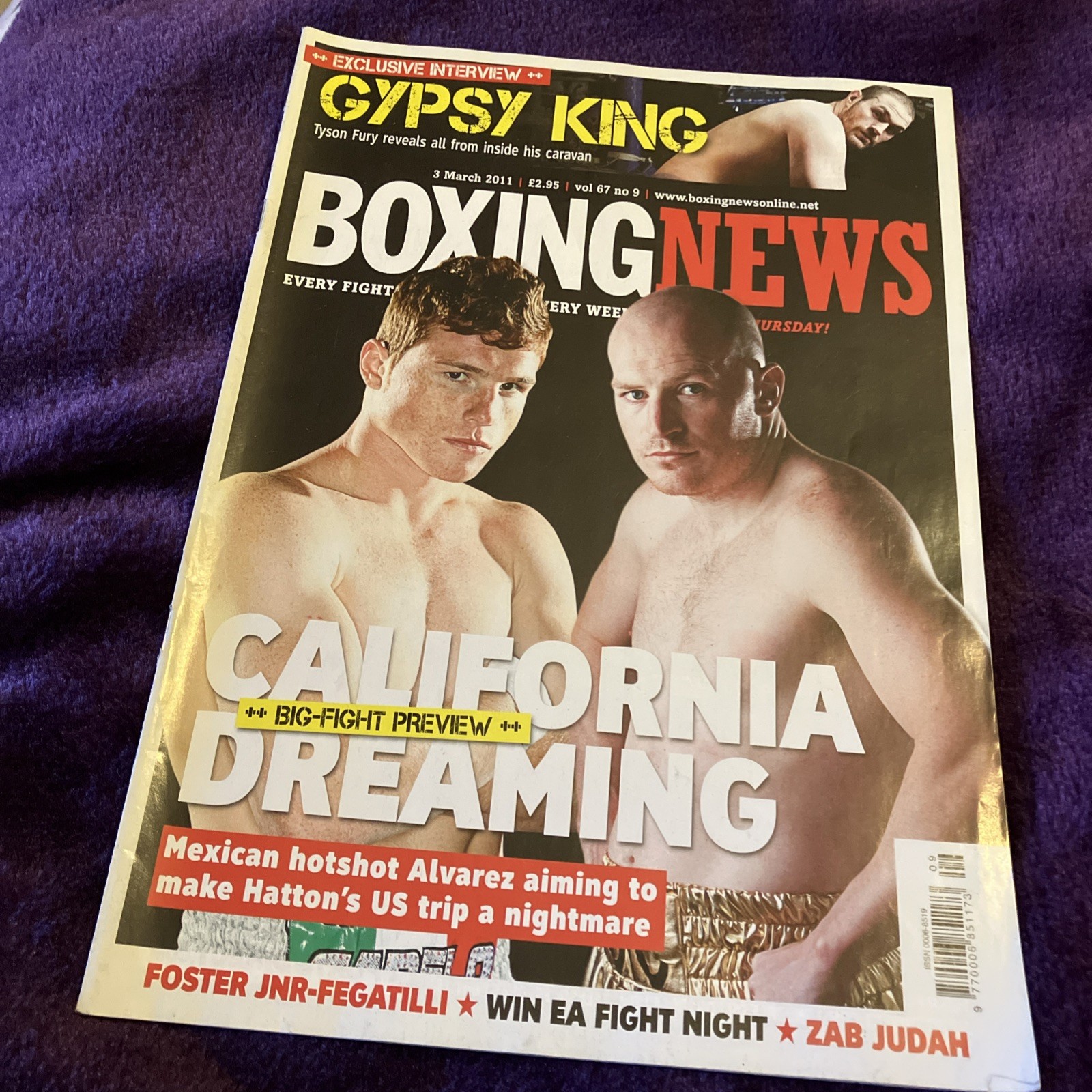 Boxing News 3 MARCH 2011 – M HATTON ALVAREZ Mint condition Gypsy king interview