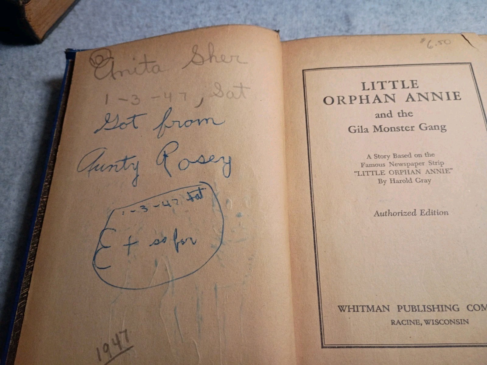The Whitman Publishing Co. Books Set of 6, 1940s