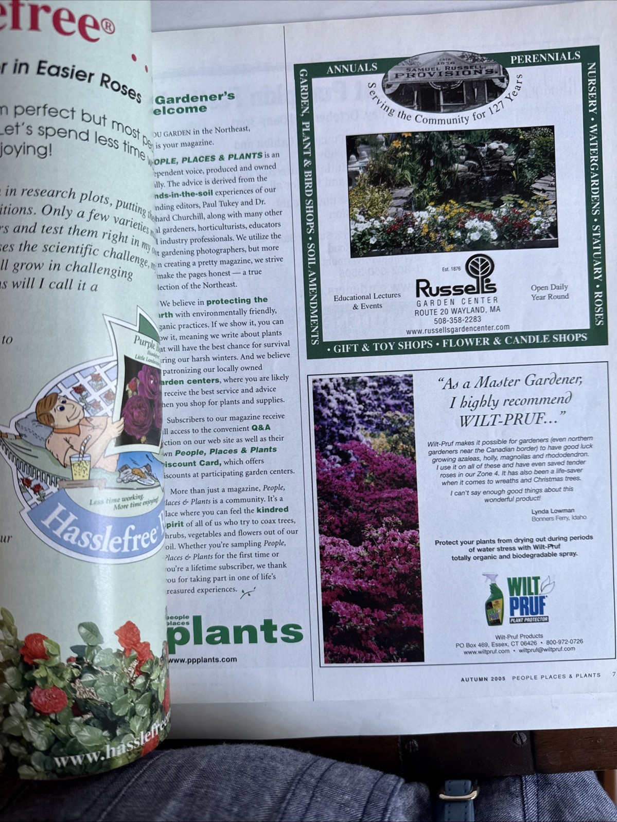 PEOPLE PLACES PLANTS – New England & New York Garden Magazine Autumn 2005 112 Pg