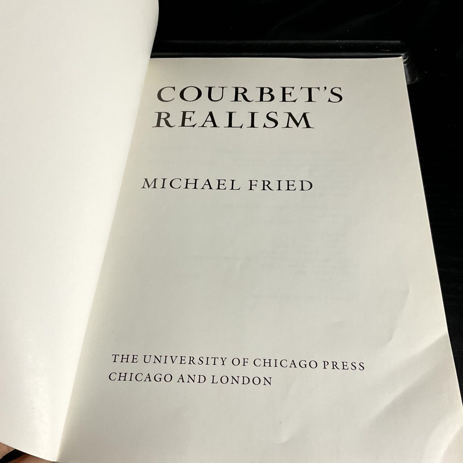 Courbet’s Realism Michael Fried 1992 Paperback Edition Illustrated Art History