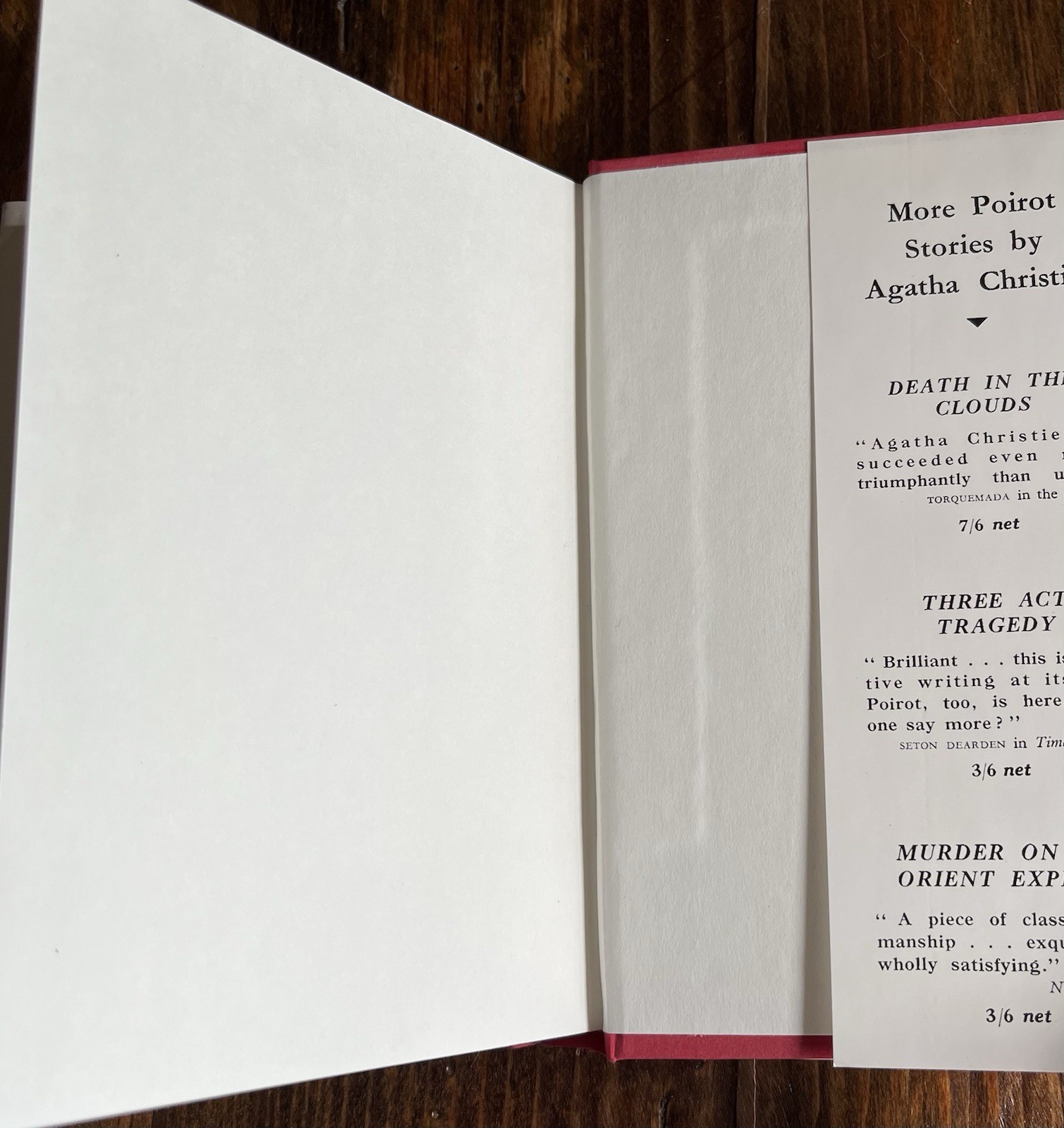 THE ABC MURDERS Agatha Christie Facsimile Of 1936 UK Crime Club Edition Poirot