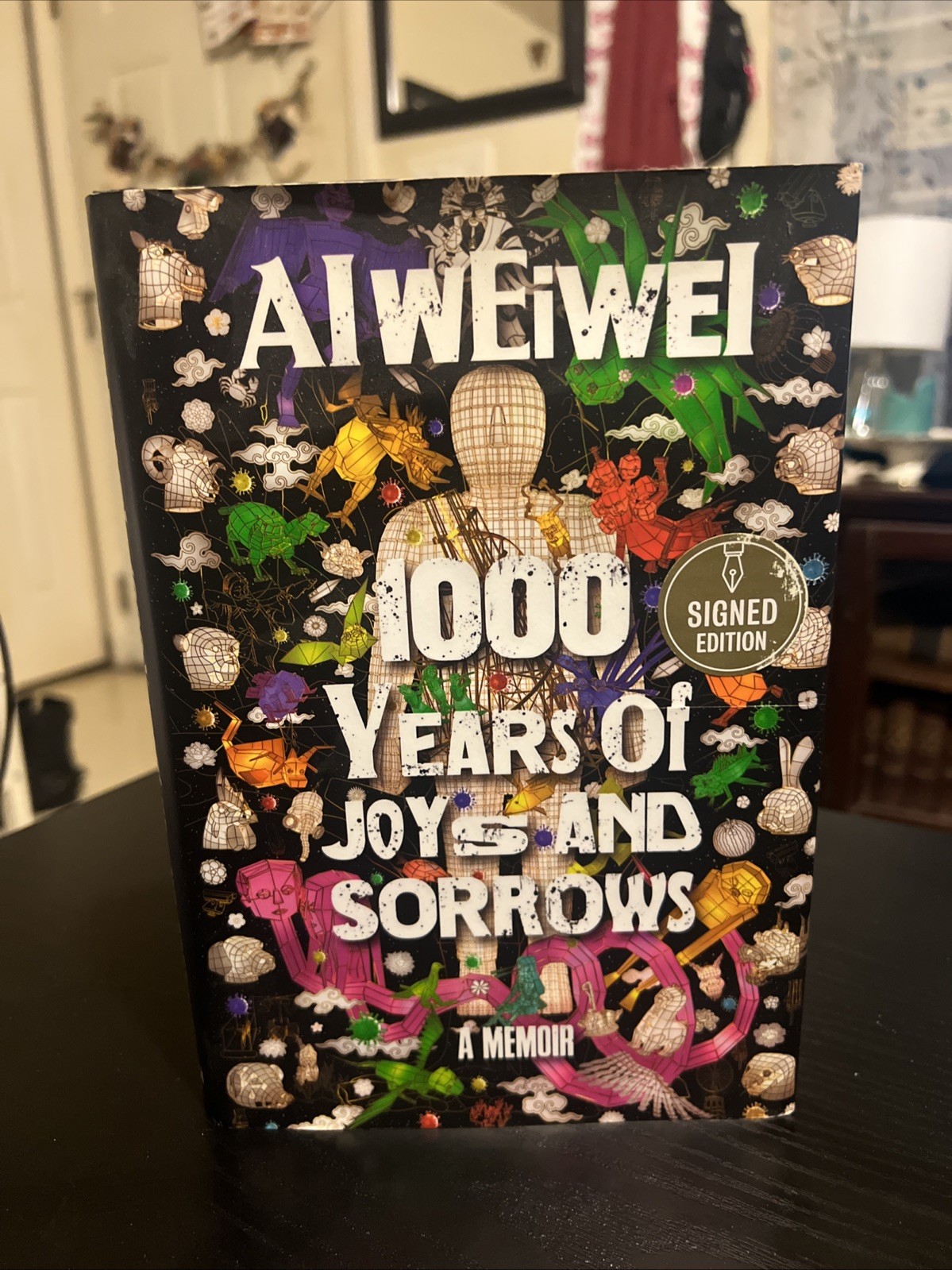 Signed First Edition Memoir by AI Weiwei 1000 Years Of Joys And Sorrows
