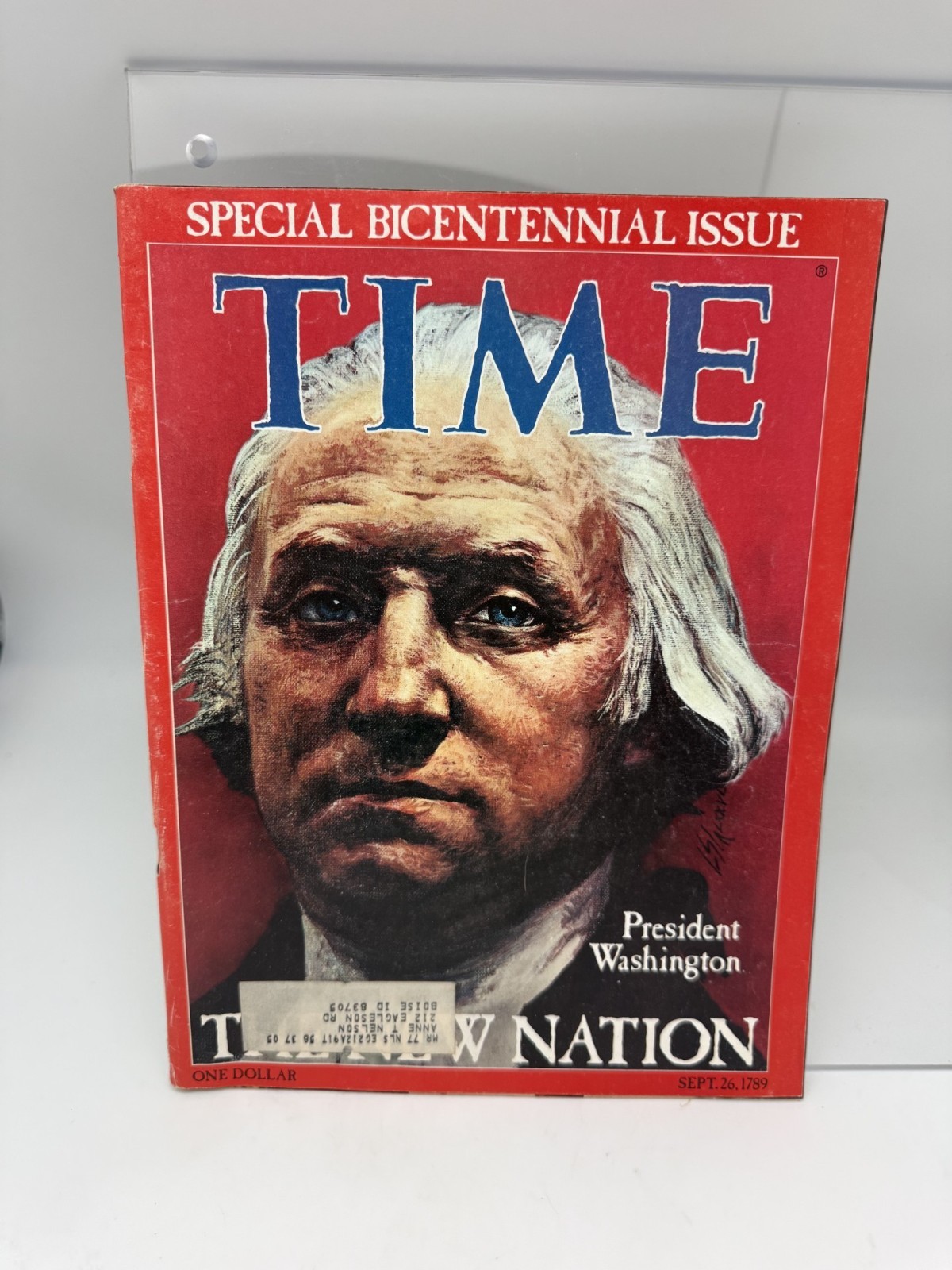 Two Vint Time Magazines 1776 Issue Thomas Jefferson & Bicentennial Washington