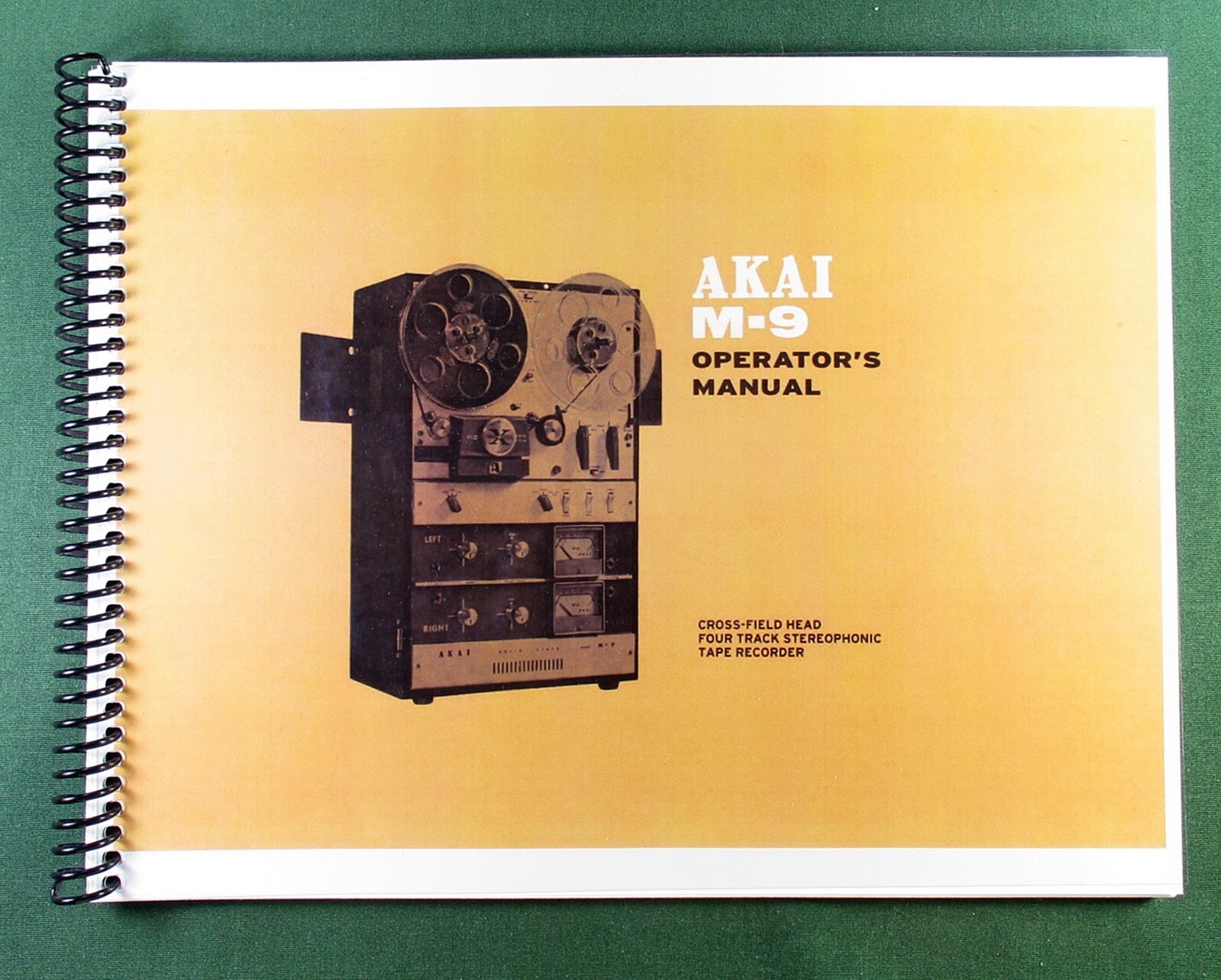 Akai M-9 Instruction Manual: 26 Pages & Protective Covers!