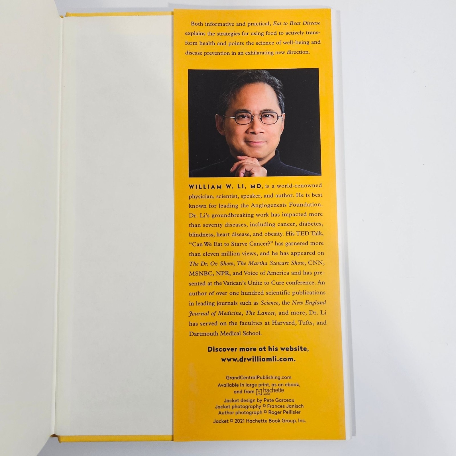Eat To Beat Disease How Your Body Can Heal Itself William W Li MD Hardcover 2025