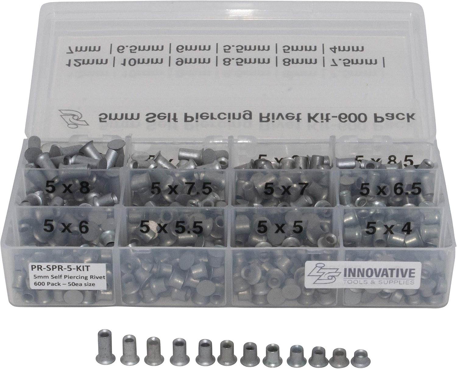 Self-Piercing Rivets 5mm Assorted Kit 600PCS – Compatible Replacement
