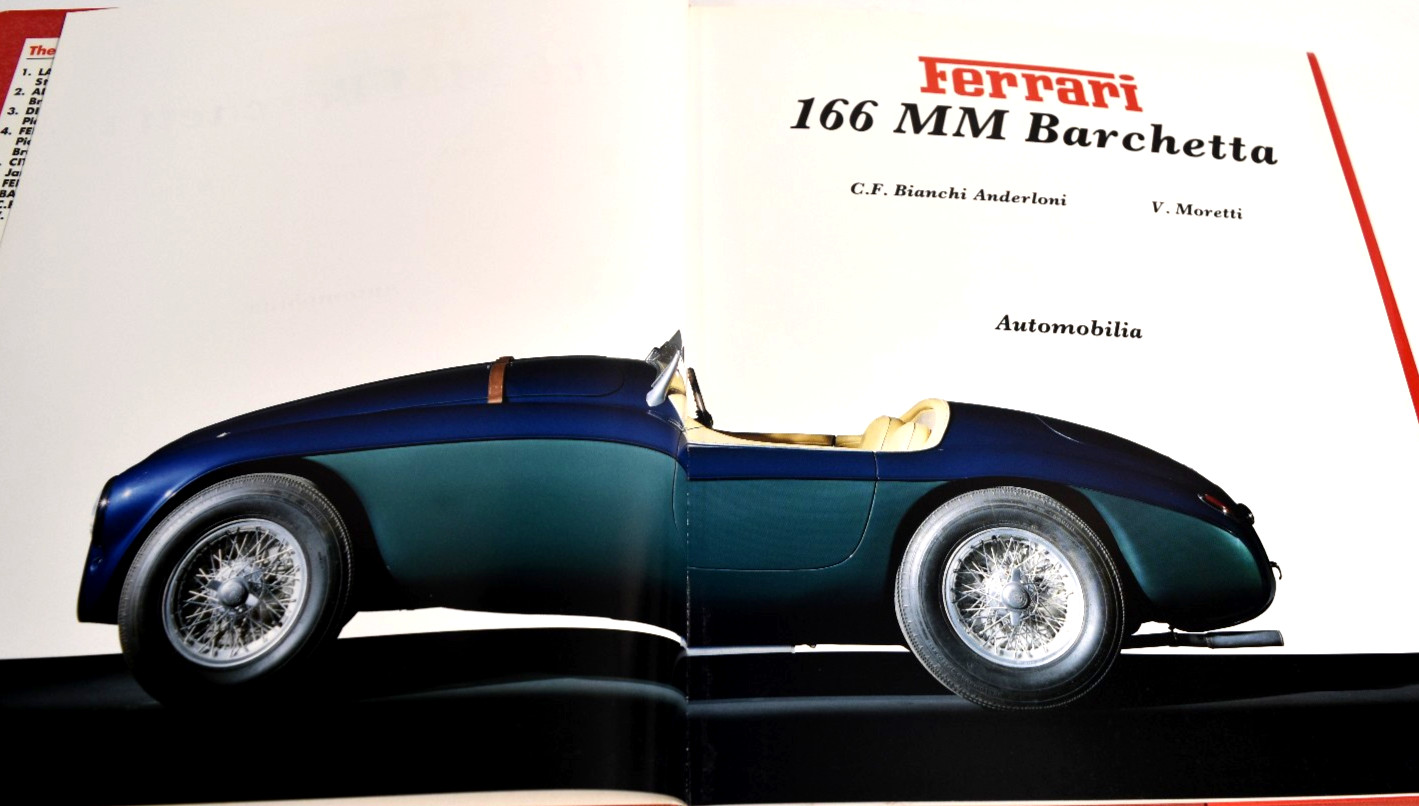 Ferrari 166 MM Barchetta by Bianchi Anderloni & V. Moretti 1991 Hardcover *VG*