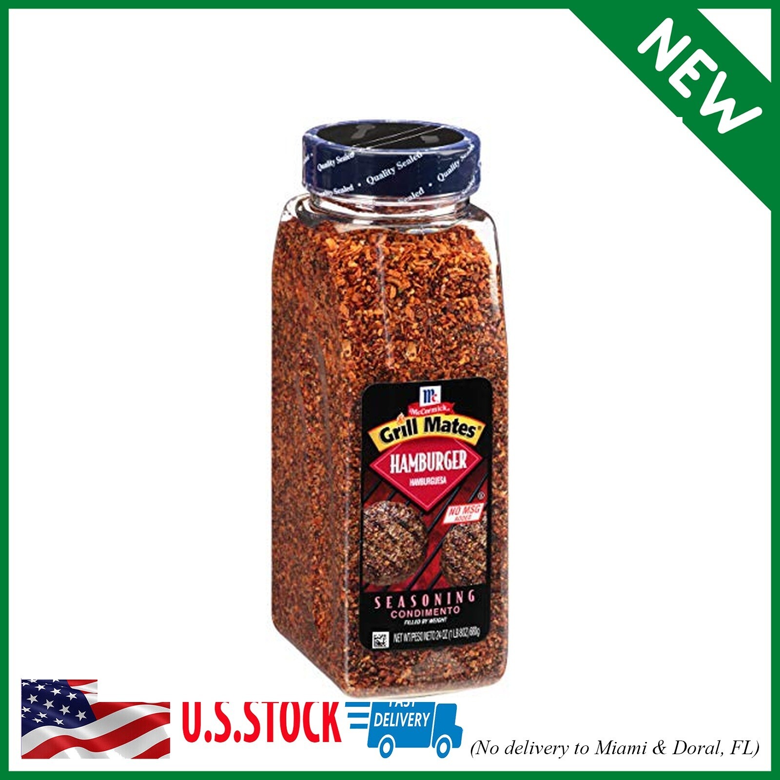 McCormick Grill Mates Hamburger Seasoning, 24 oz – One 24 Ounce Container of Ham