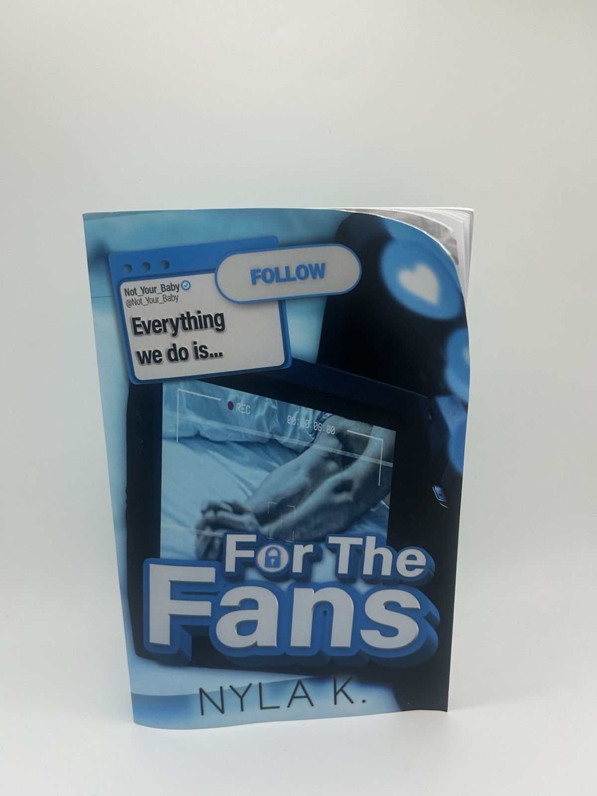 “For the Fans” by Nyla K. Paperback Romance Novel 9789898691894 Blue MM Romance