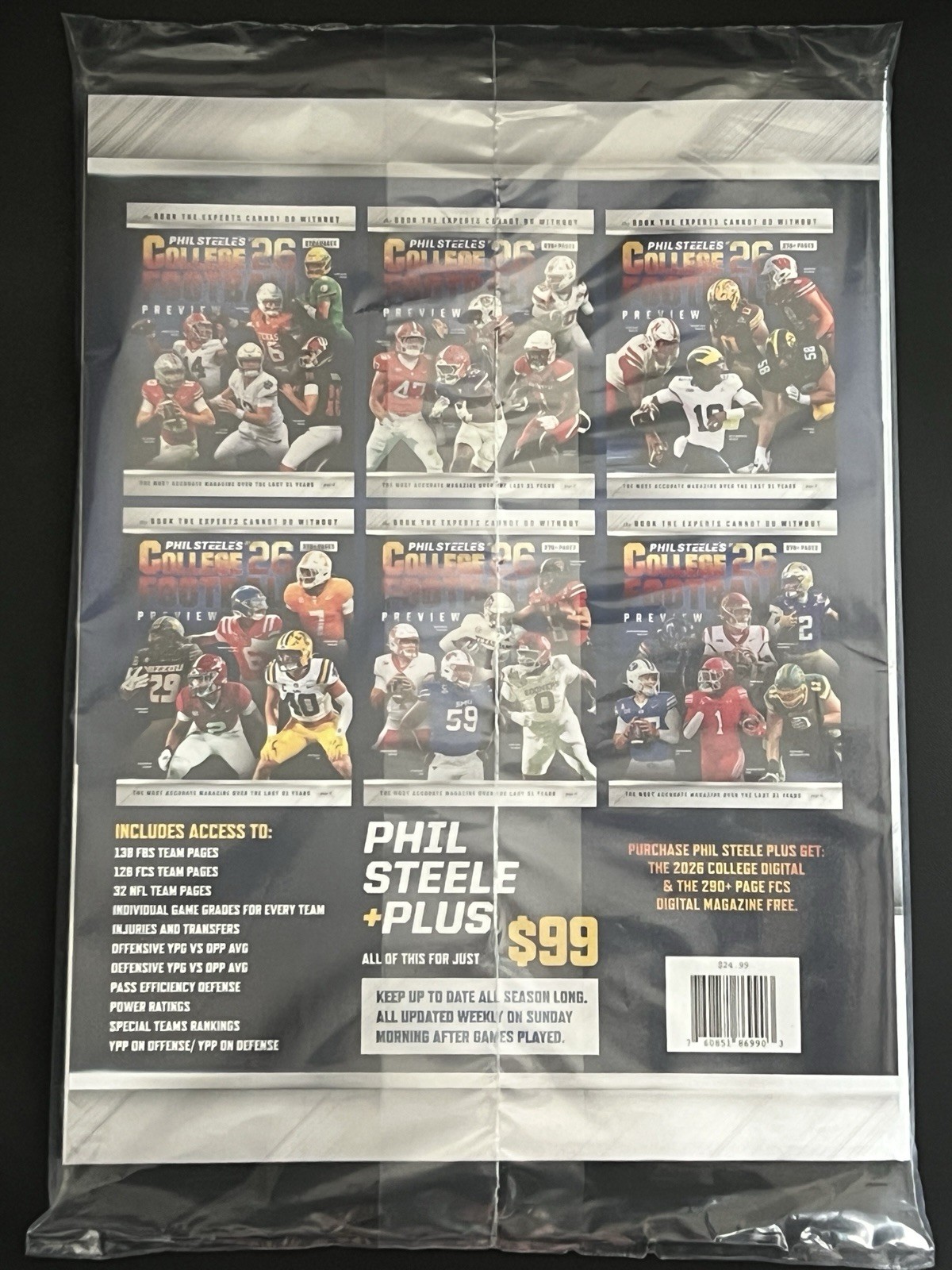 NEW Phil Steele’s College Football 2026 Preview Magazine National Cover Edition