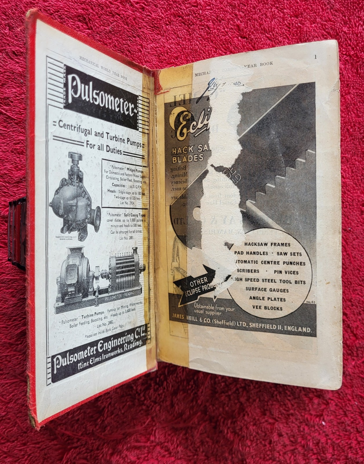 MECHANICAL WORLD Year Book 1948 Hardback 264 pages
