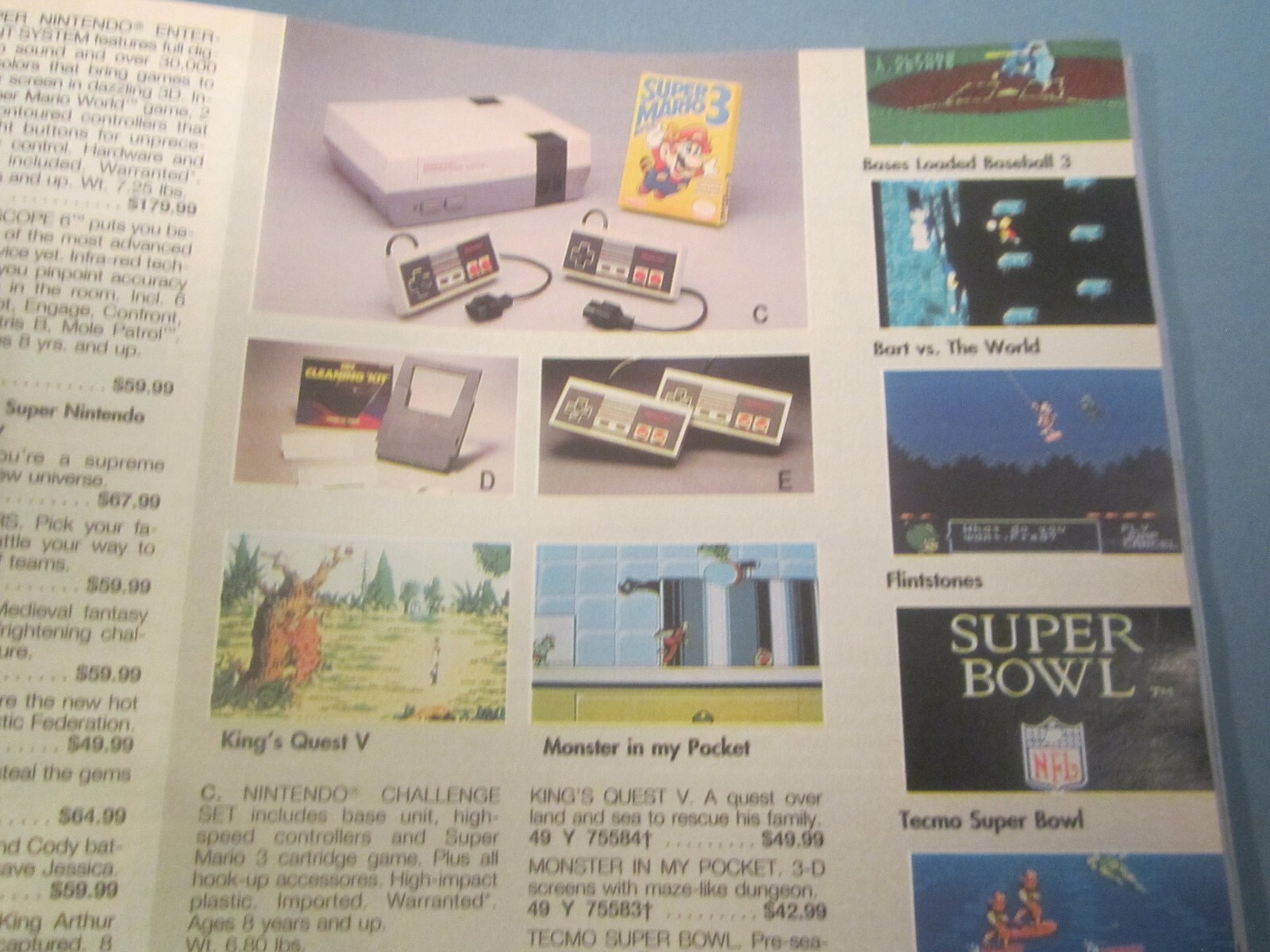 SEARS CATALOG 1993 Fall Winter 1500+ pages NES Sega GAME BOY [Z141]