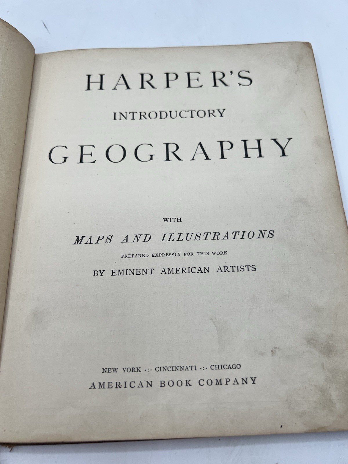 Lot 5 Antique Geography School Textbooks Harper’s Frye Redway Hinman c1900