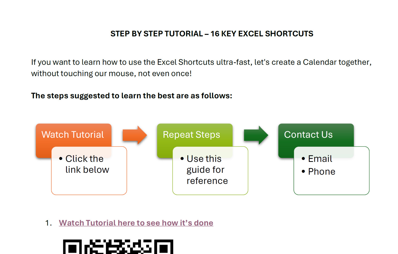 🎓 Microsoft Excel Micro Course – Master 16 Essential Shortcuts (Digital)