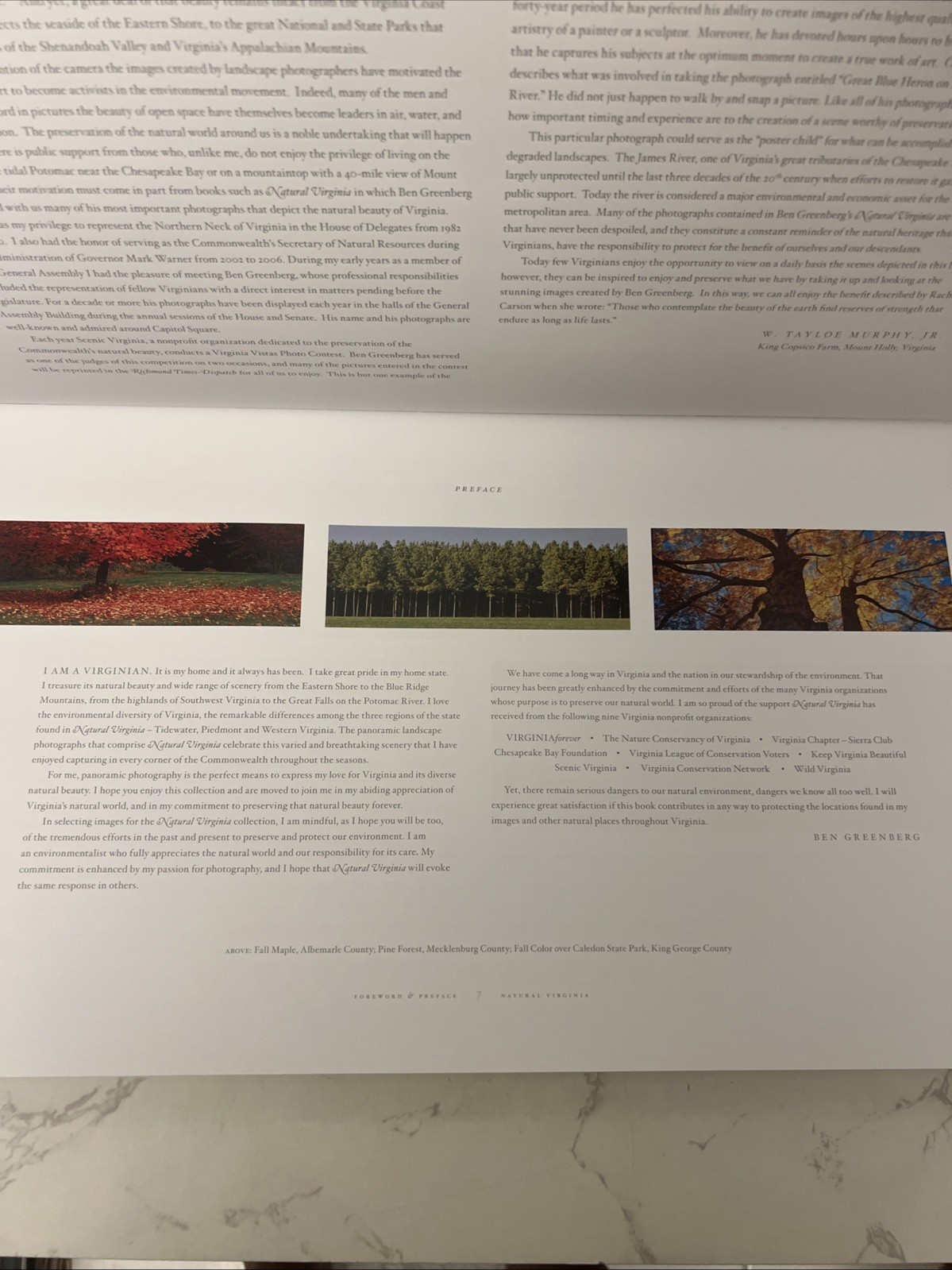 NATURAL VIRGINIA By Ben Greenberg – HCDJ Signed Copy