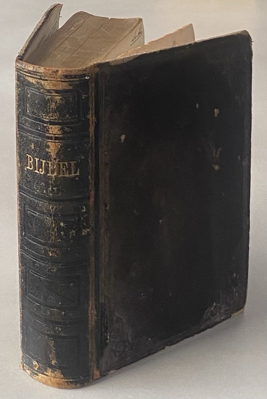 Antique 1916 Dutch Text Bible Bijbel Statenvertaling Old & New Testaments Octavo