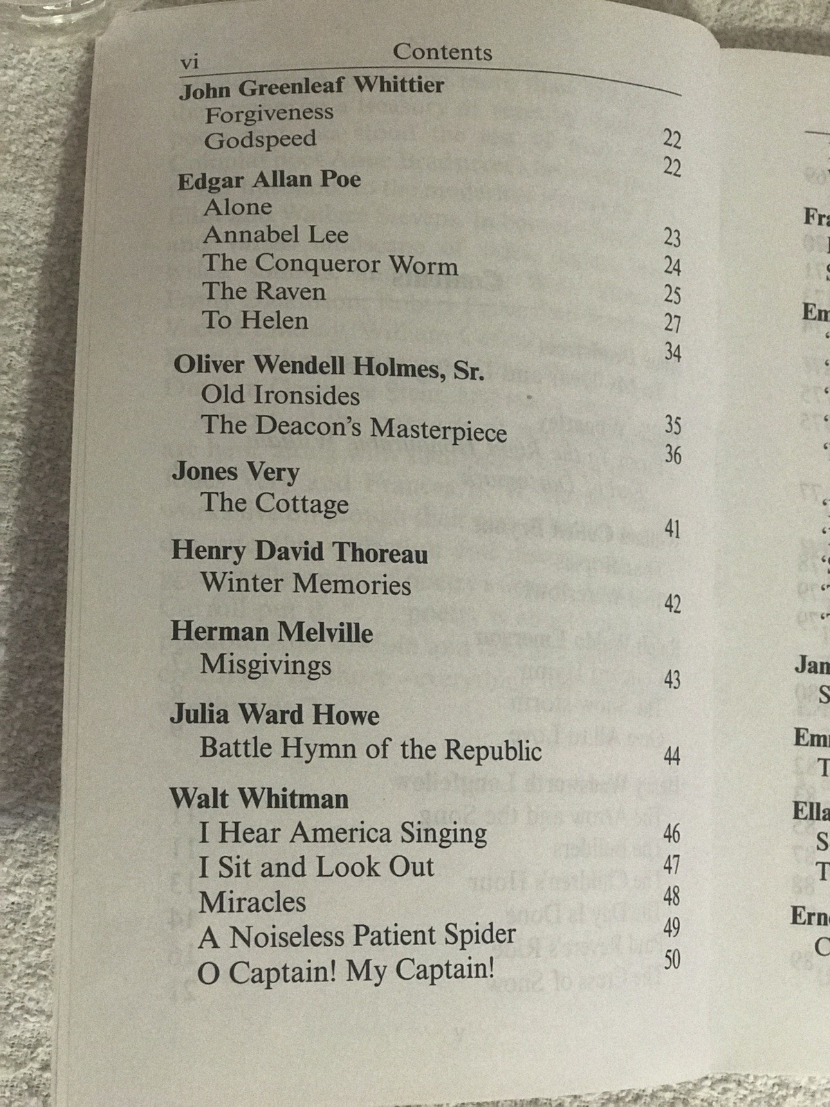 Favorite American Poems By Paul Negri