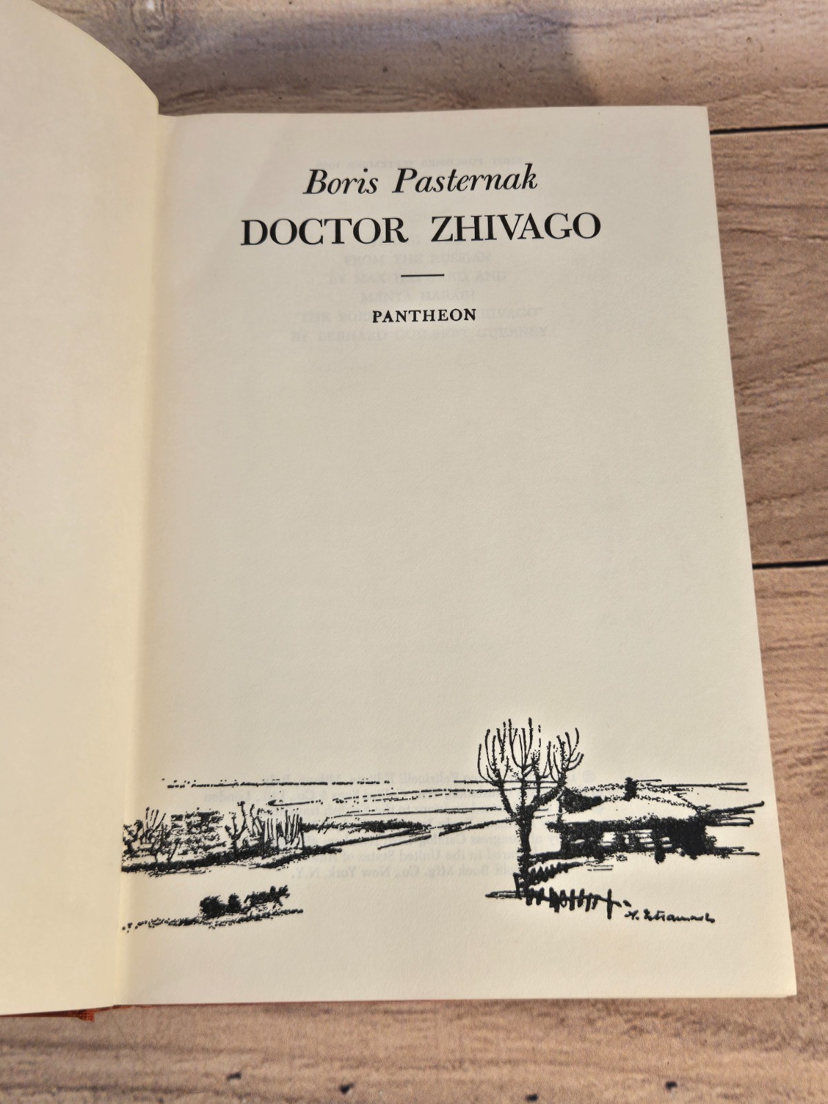 Doctor Zhivago by Boris Pasternak 1958 Pantheon 1st U.S edition/1st print